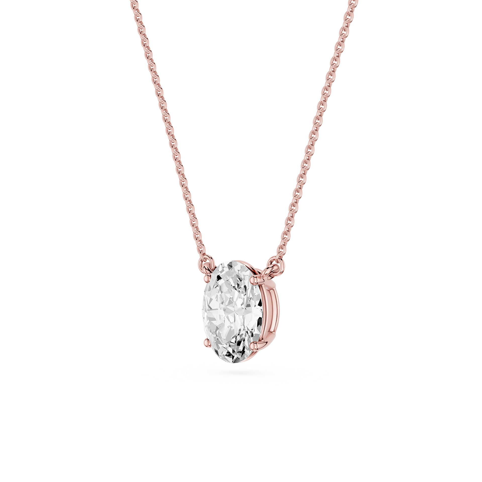 Lovea Carla Anhänger – Ovalschliff – Roségold