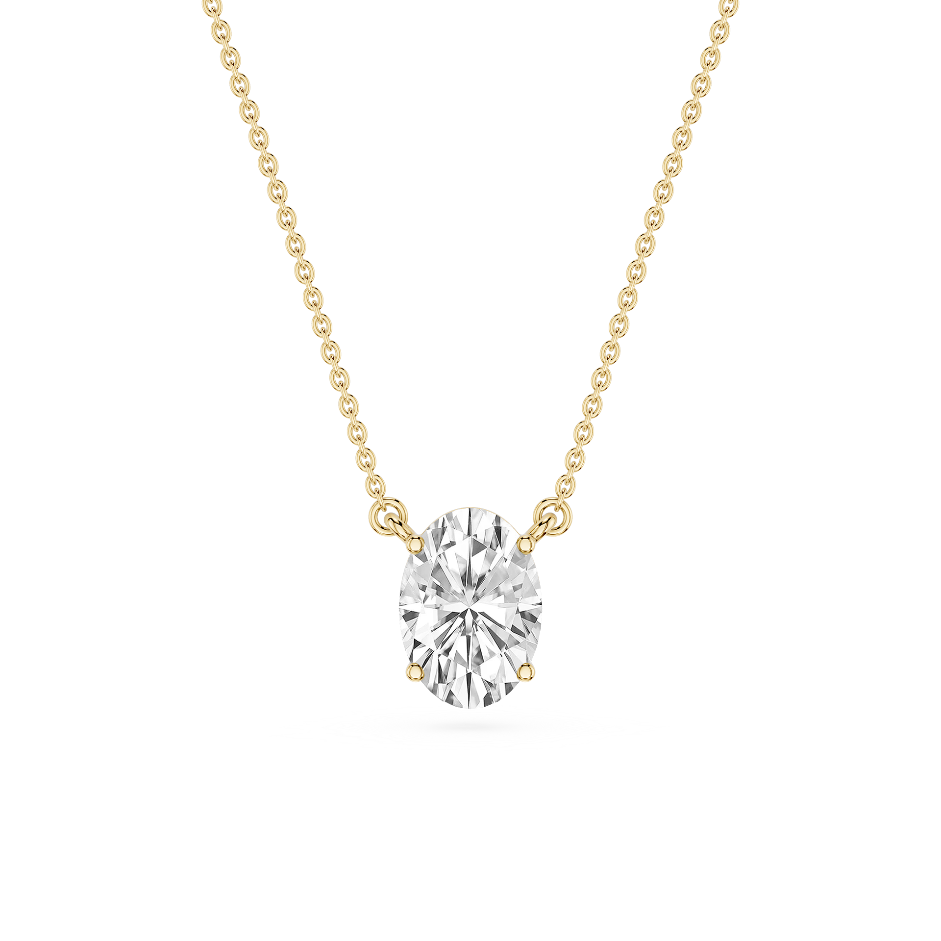Lovea Carla Anhänger – Ovalschliff – Gelbgold