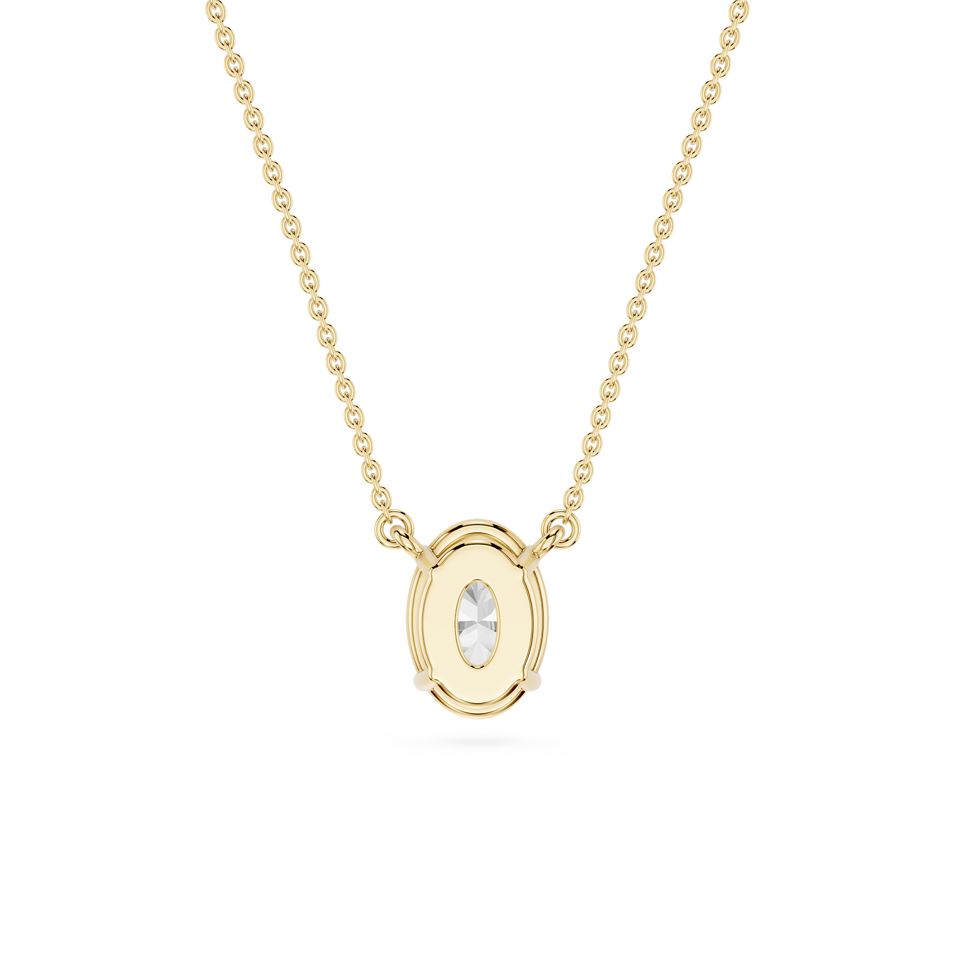 Lovea Carla Anhänger – Ovalschliff – Gelbgold