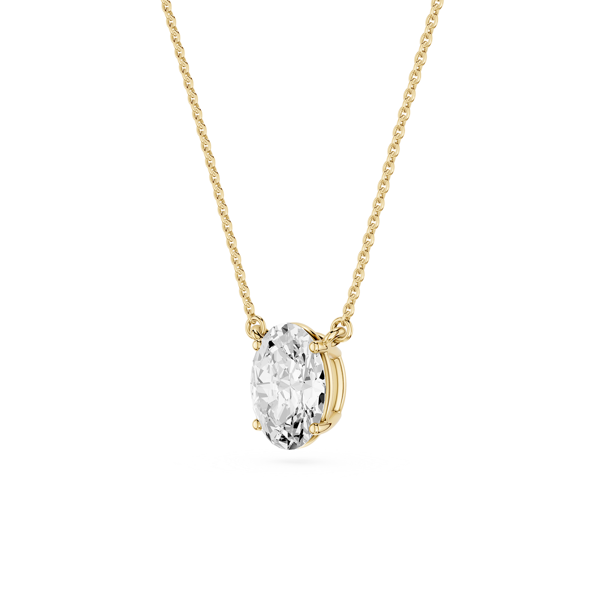 Lovea Carla Anhänger – Ovalschliff – Gelbgold