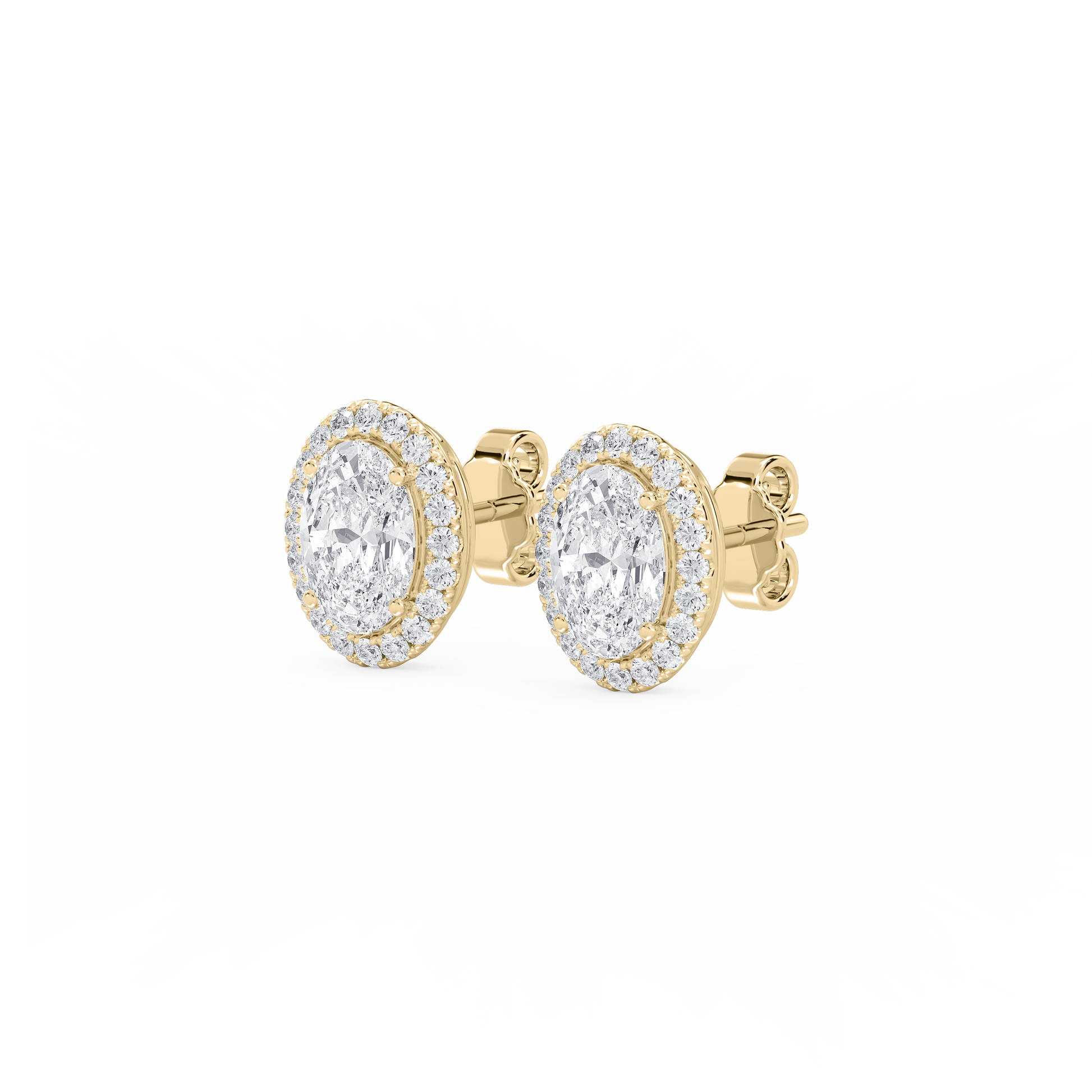 Lovea Pia Ohrstecker – Ovalschliff – Gelbgold