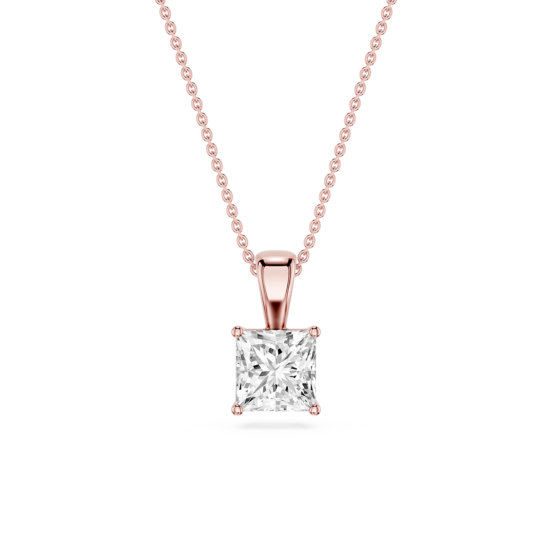 Lovea Lina Anhänger – Prinzessschliff – Roségold