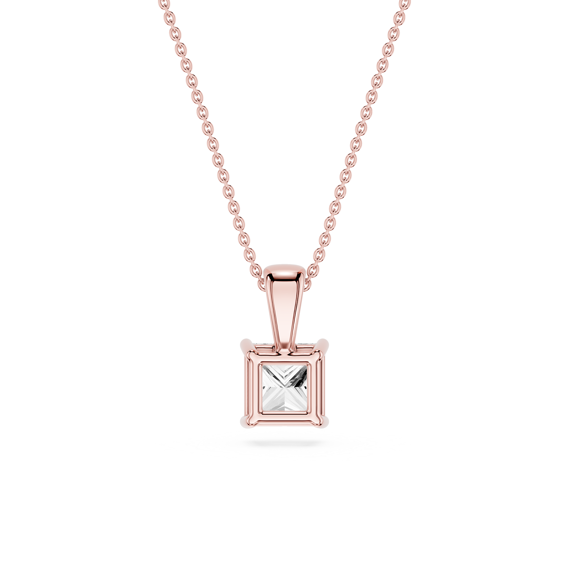 Lovea Lina Anhänger – Prinzessschliff – Roségold