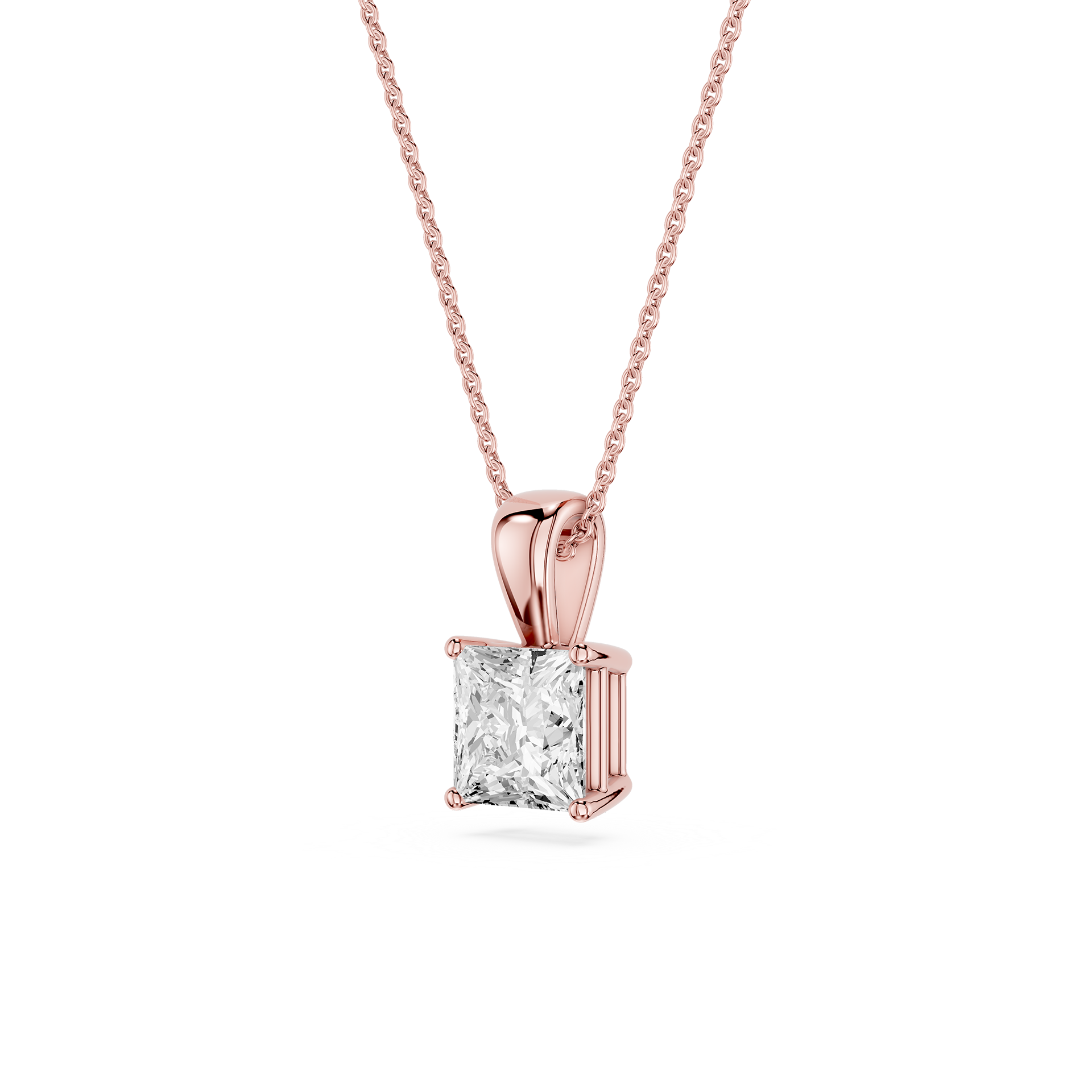 Lovea Lina Anhänger – Prinzessschliff – Roségold