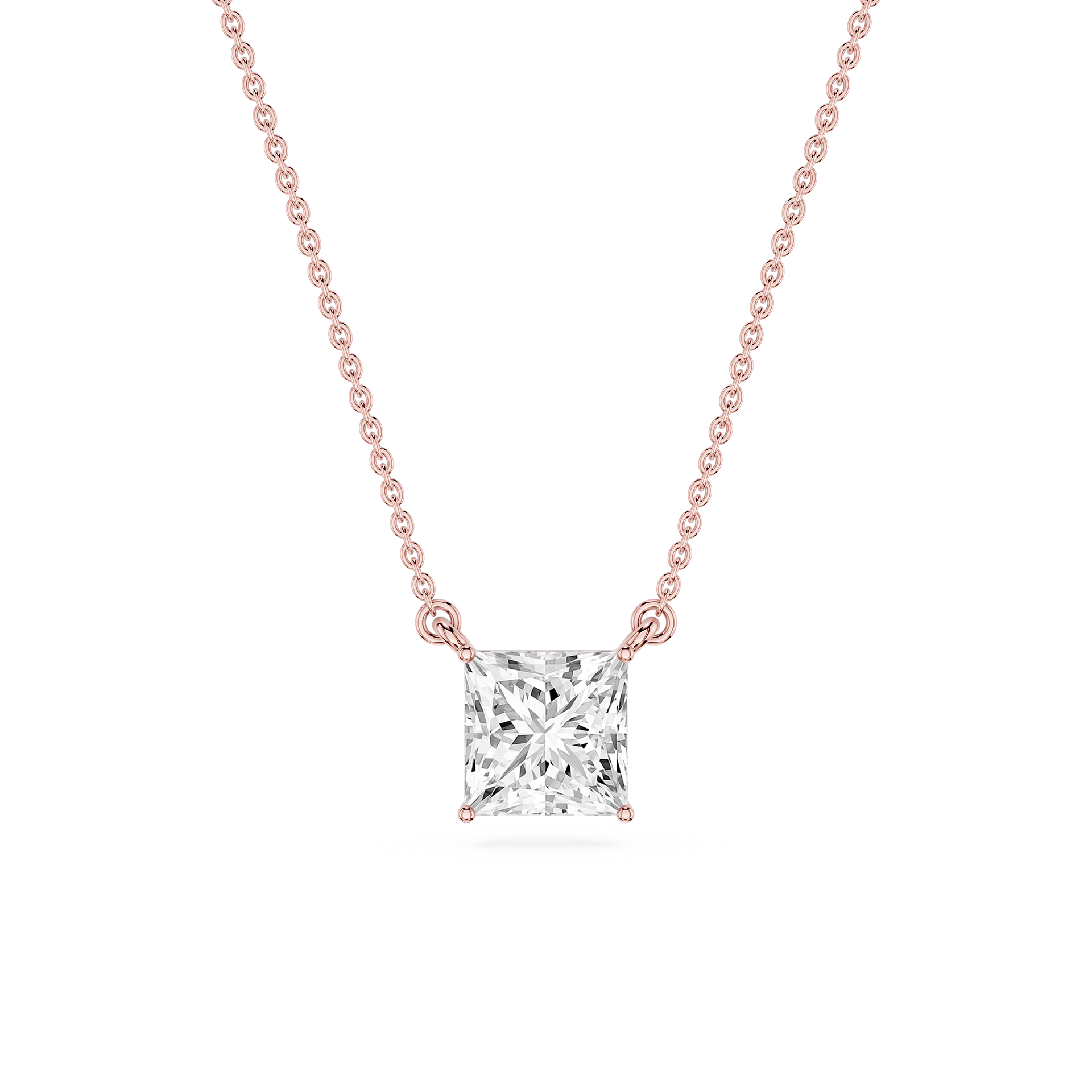 Lovea Carla Anhänger – Prinzessschliff – Roségold