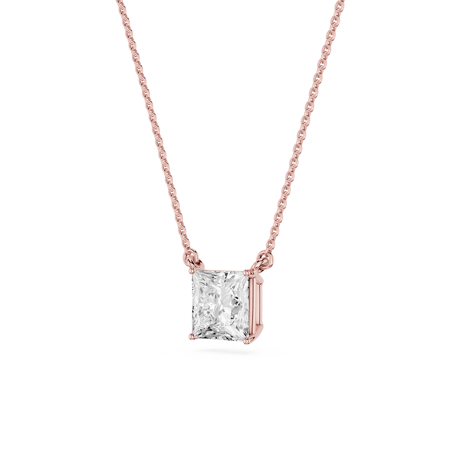 Lovea Carla Anhänger – Prinzessschliff – Roségold