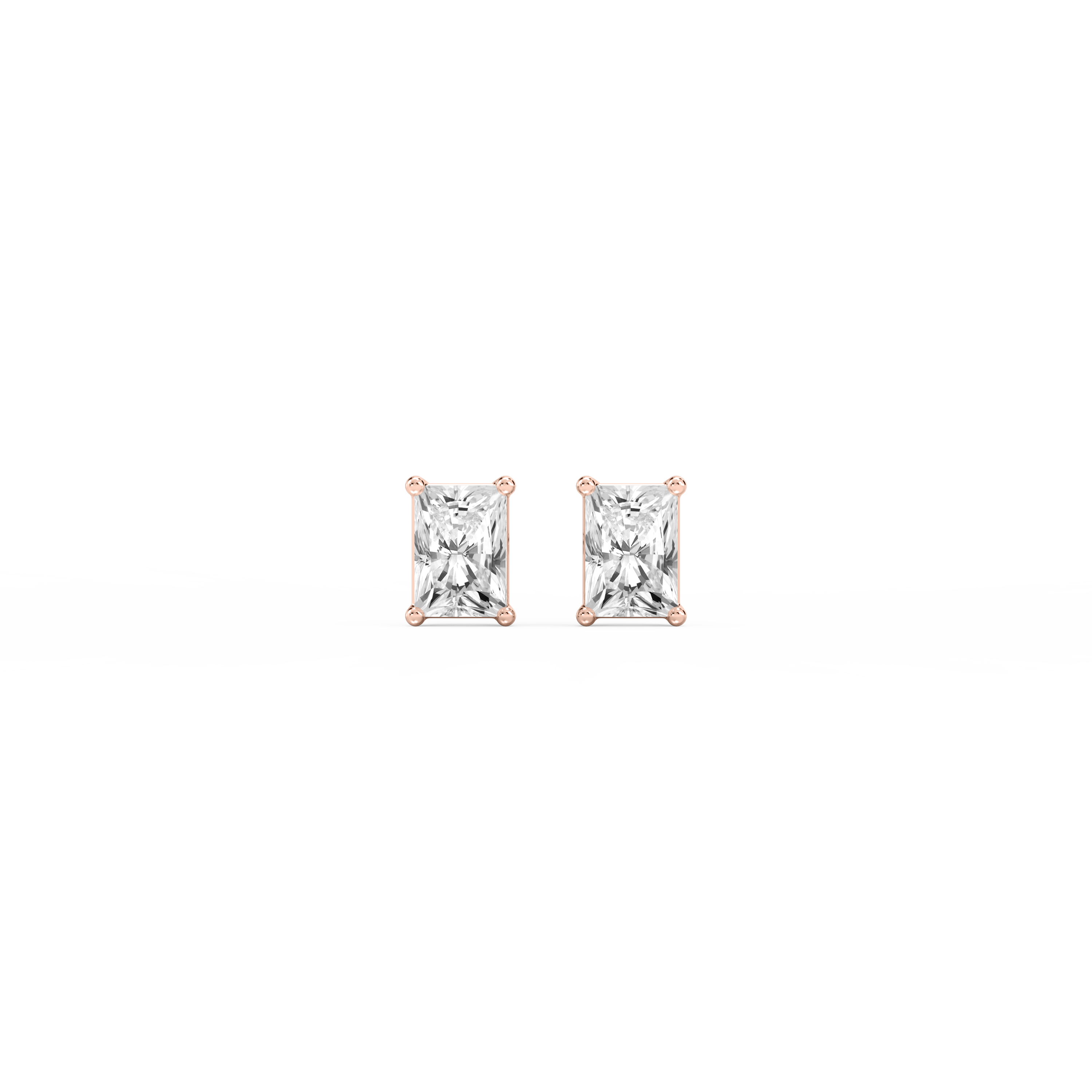 Lovea Mia Ohrstecker Steckverschluss – Radiantschliff – Roségold