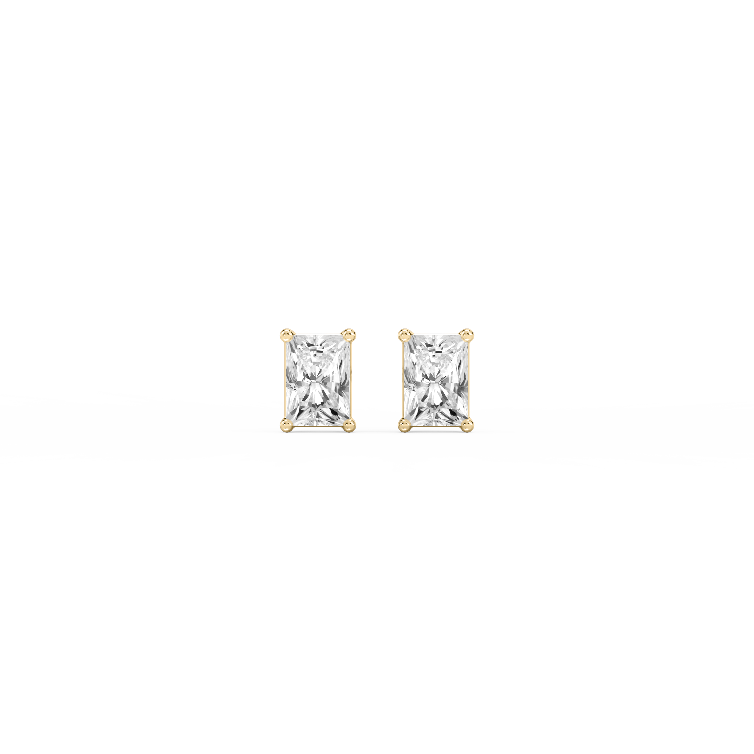 Lovea Mia Ohrstecker Steckverschluss – Radiantschliff – Gelbgold