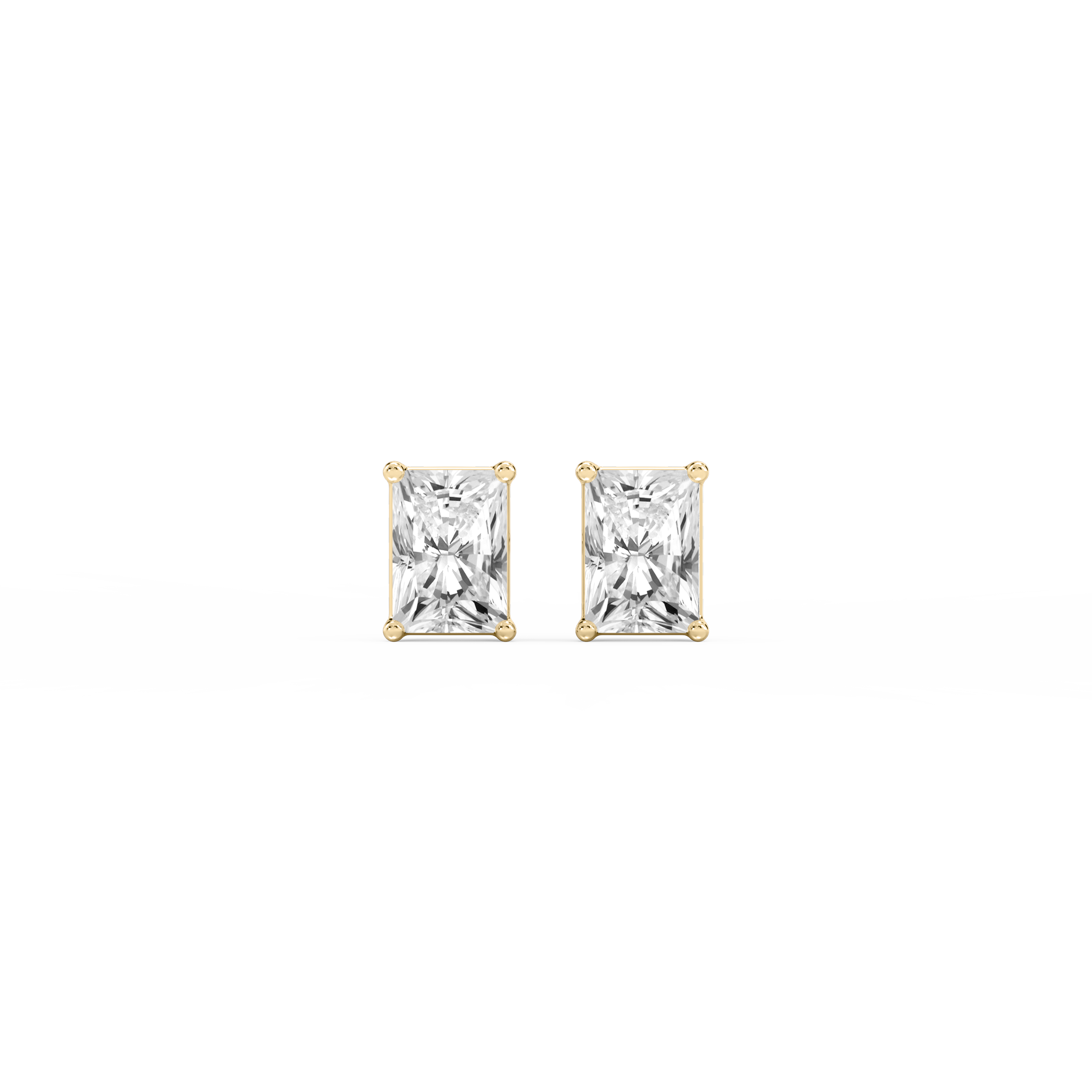 Lovea Mia Ohrstecker Steckverschluss – Radiantschliff – Gelbgold