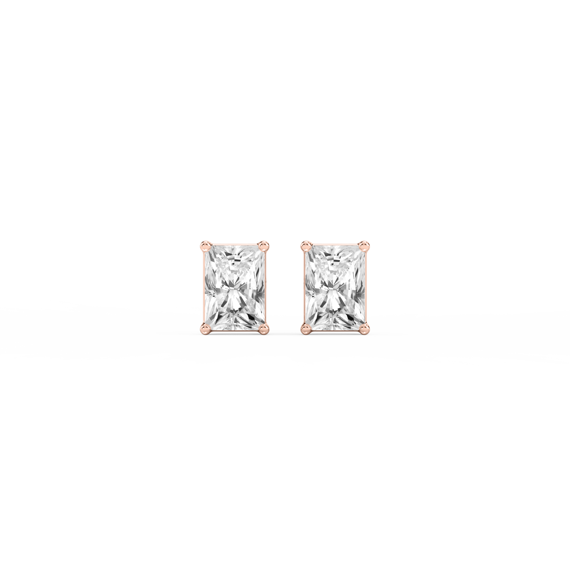 Lovea Mia Ohrstecker Schraubverschluss – Radiantschliff – Roségold