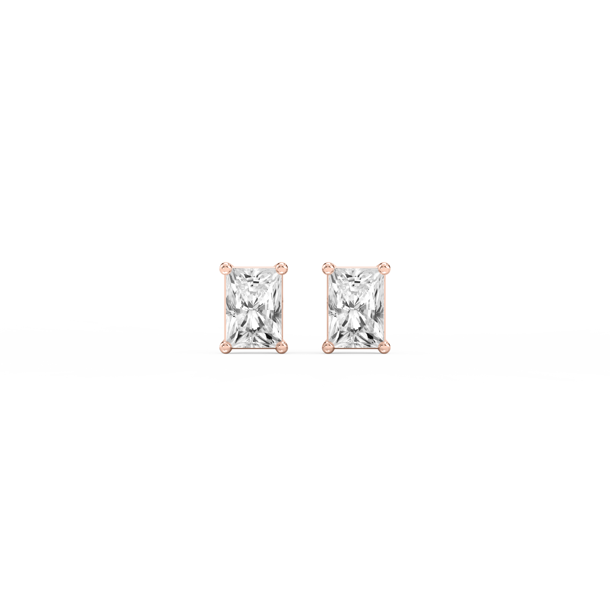 Lovea Mia Ohrstecker Schraubverschluss – Radiantschliff – Roségold