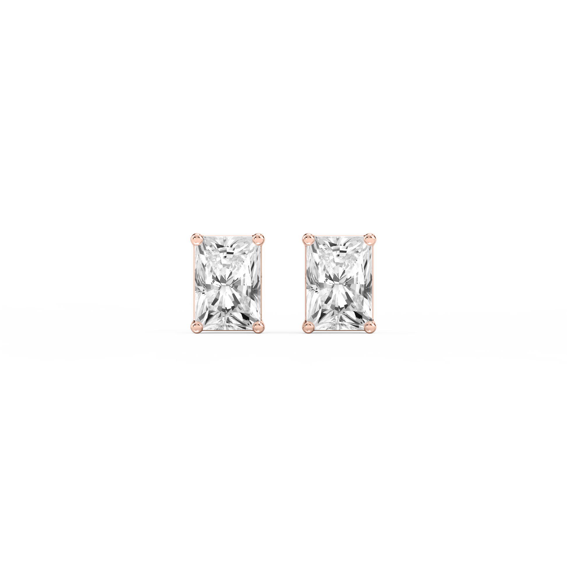 Lovea Mia Ohrstecker Schraubverschluss – Radiantschliff – Roségold