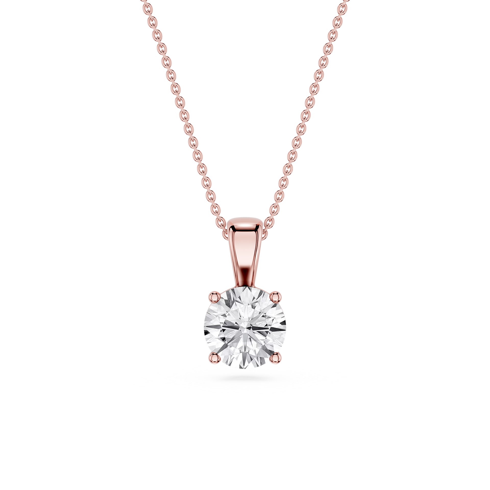 Lovea Lina Anhänger – Rundschliff – Roségold
