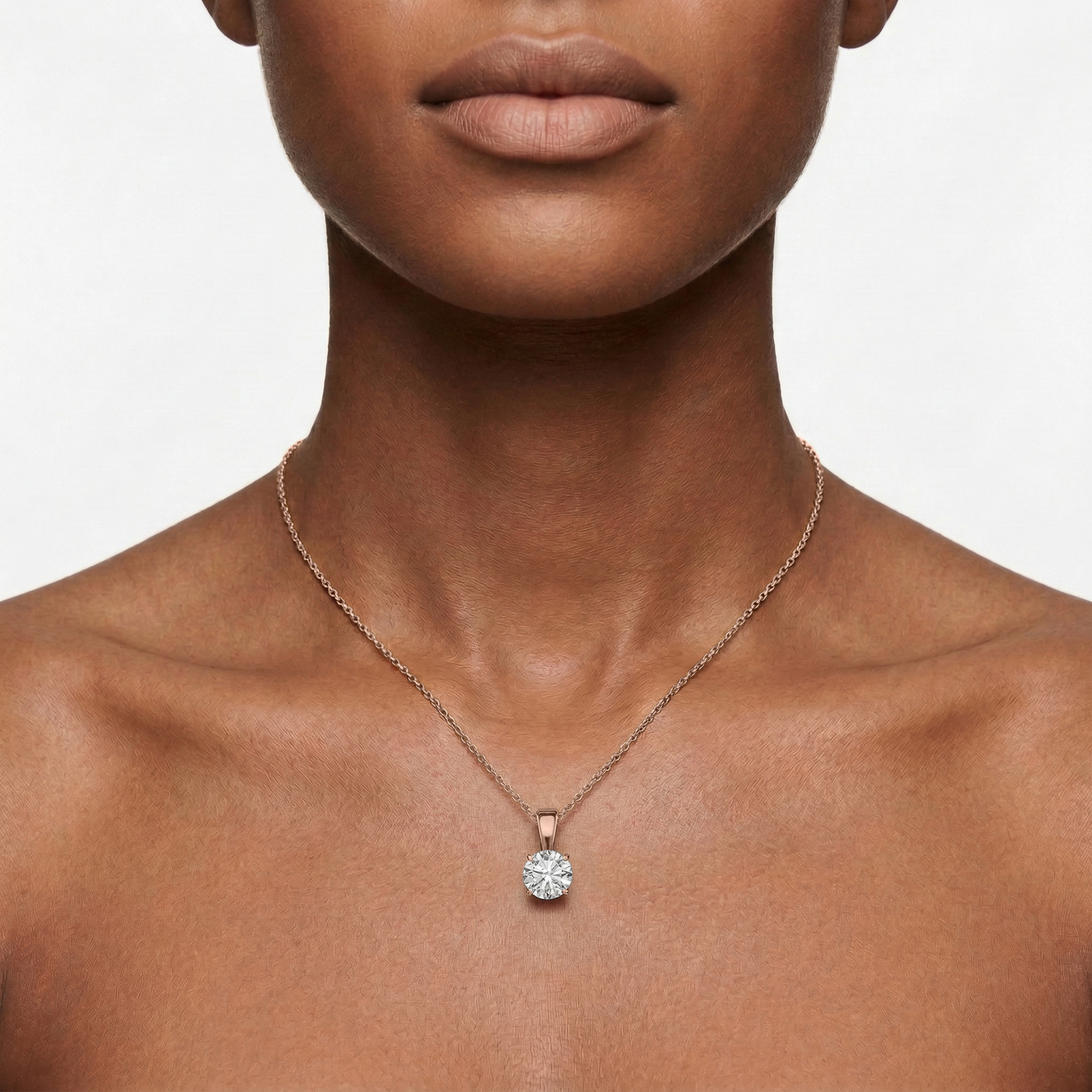 Lovea Lina Anhänger – Rundschliff – Roségold