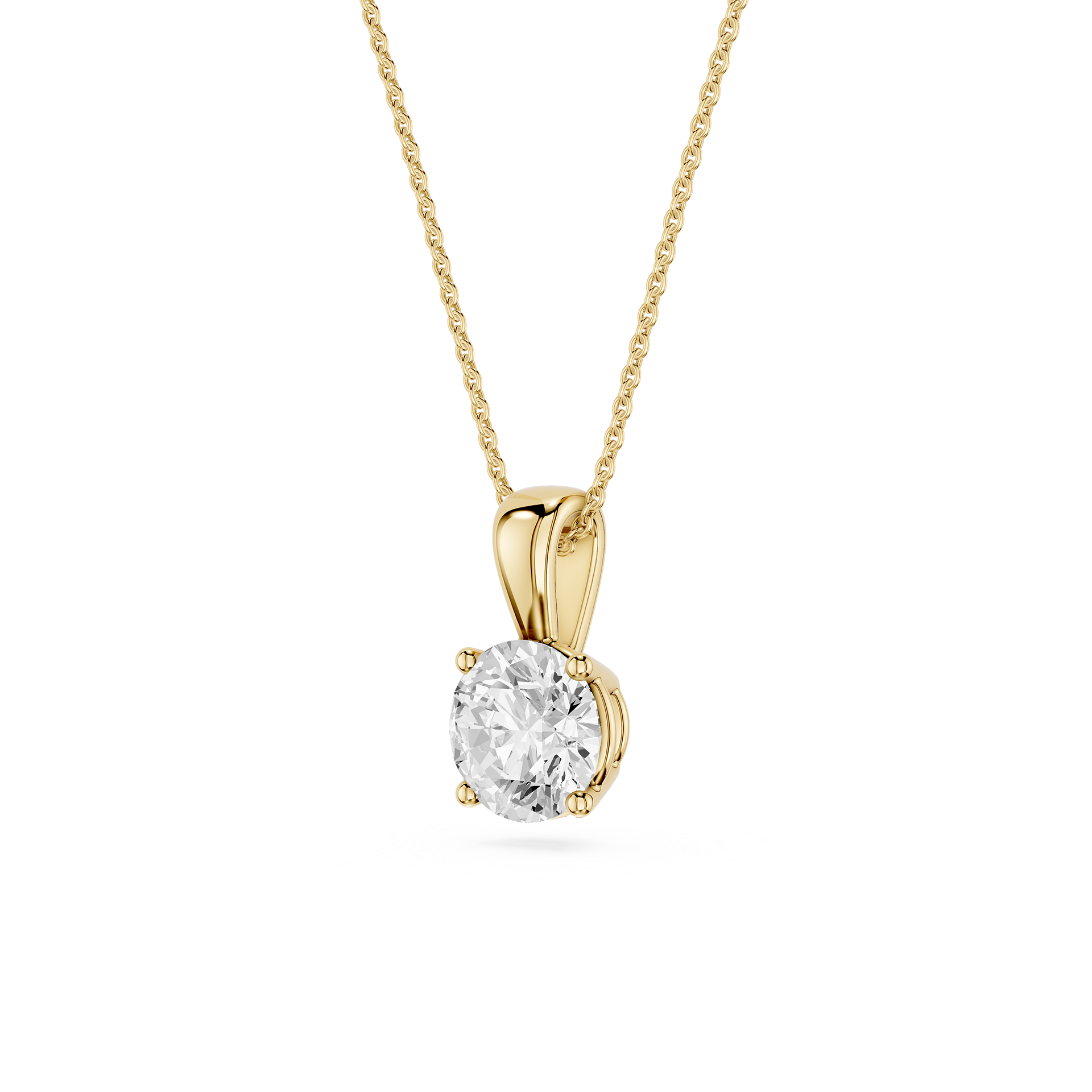 Lovea Lina Anhänger – Rundschliff – Gelbgold