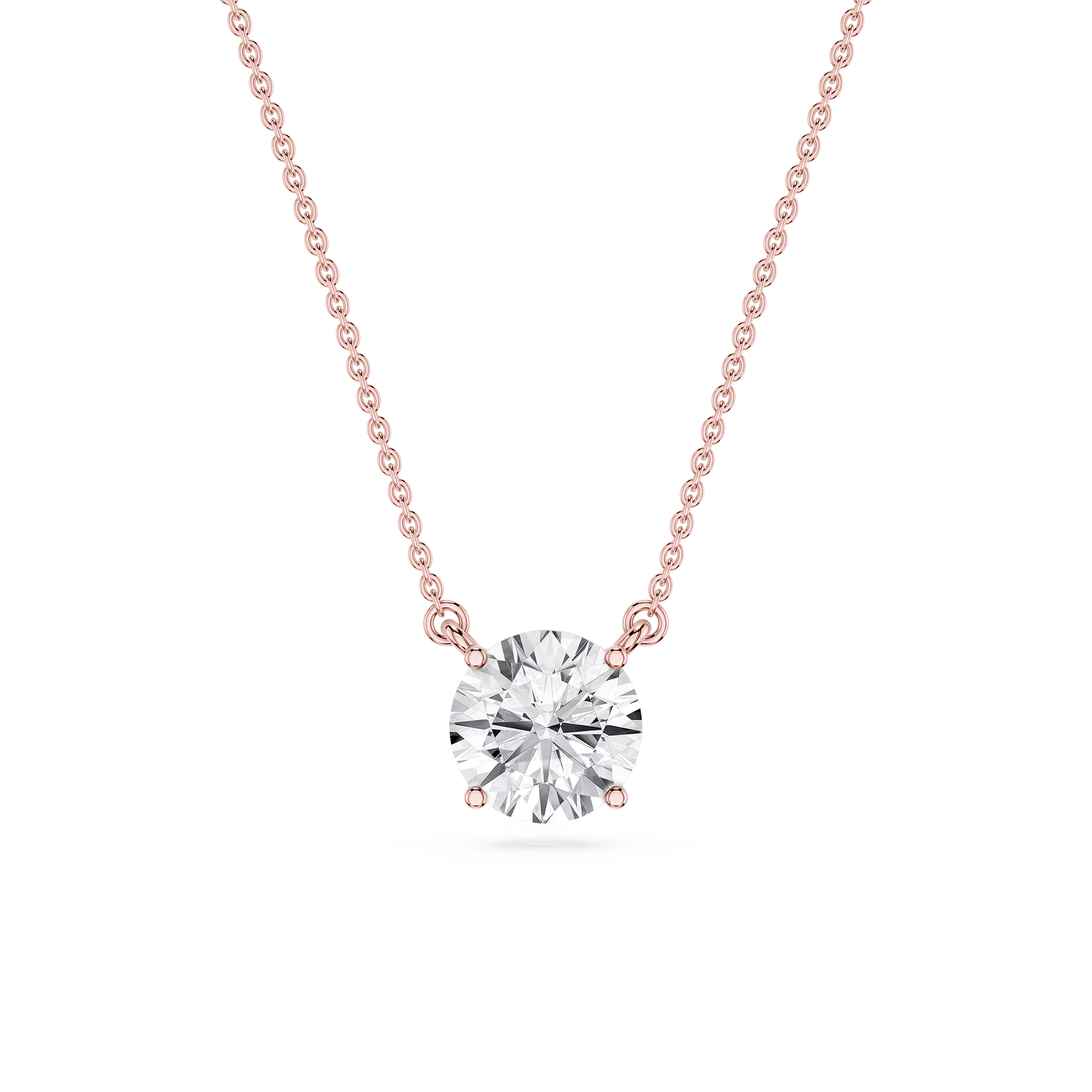 Lovea Carla Anhänger – Rundschliff – Roségold