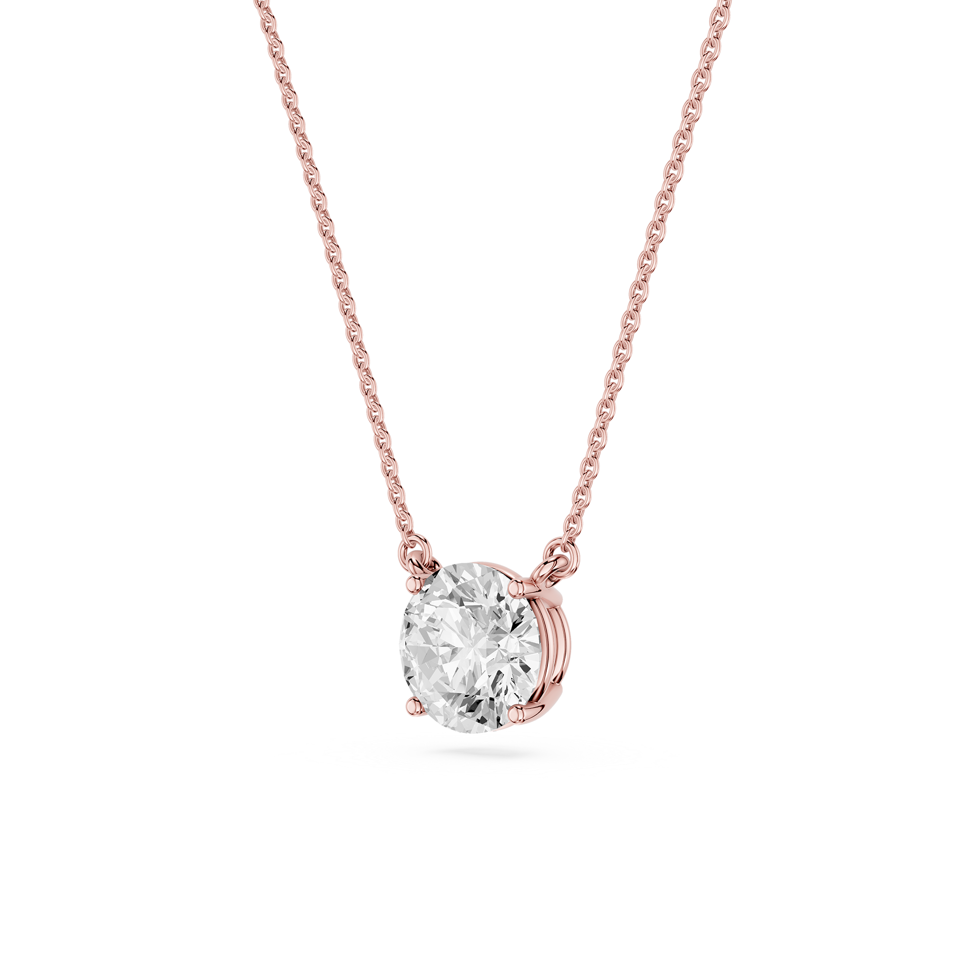 Lovea Carla Anhänger – Rundschliff – Roségold