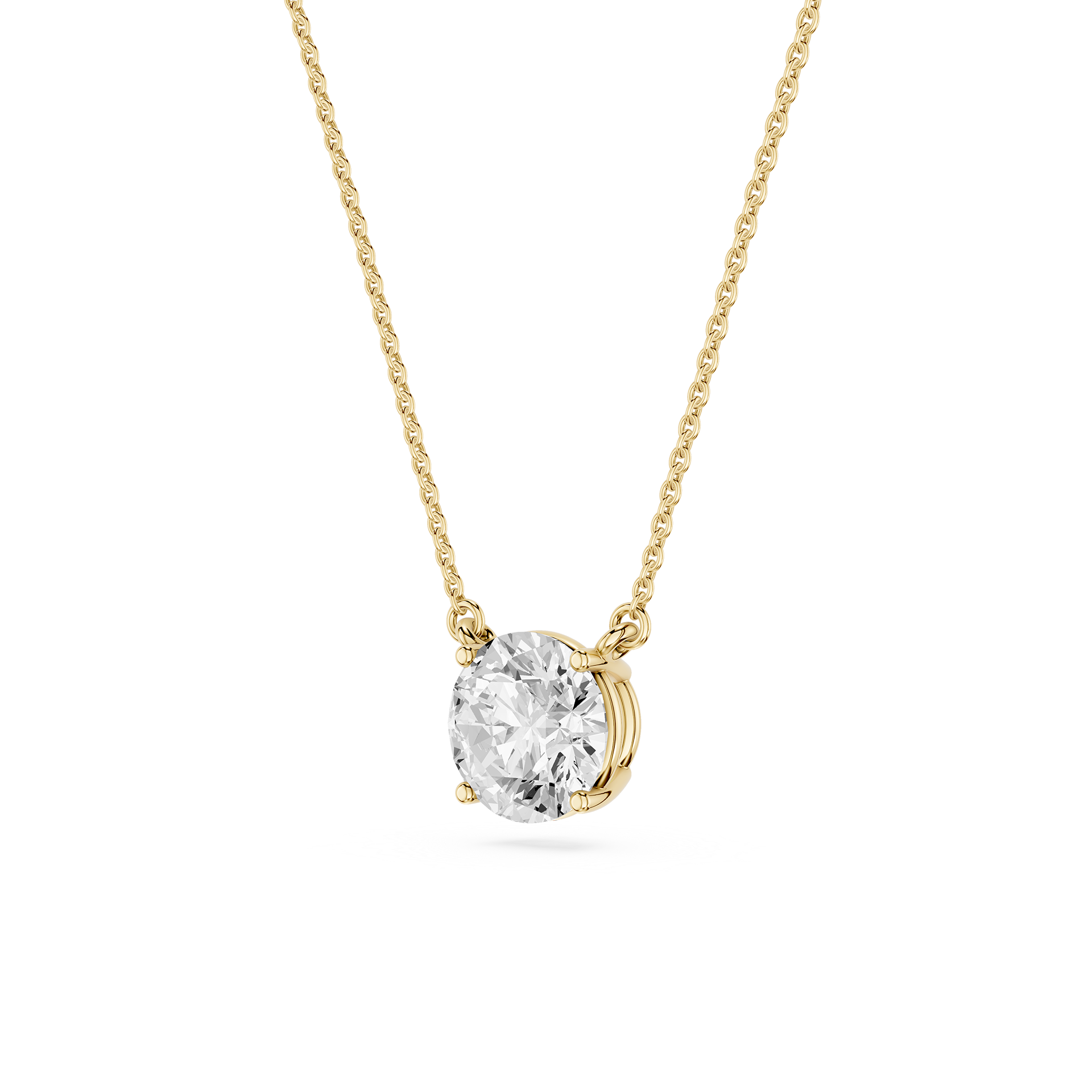 Lovea Carla Anhänger – Rundschliff – Gelbgold