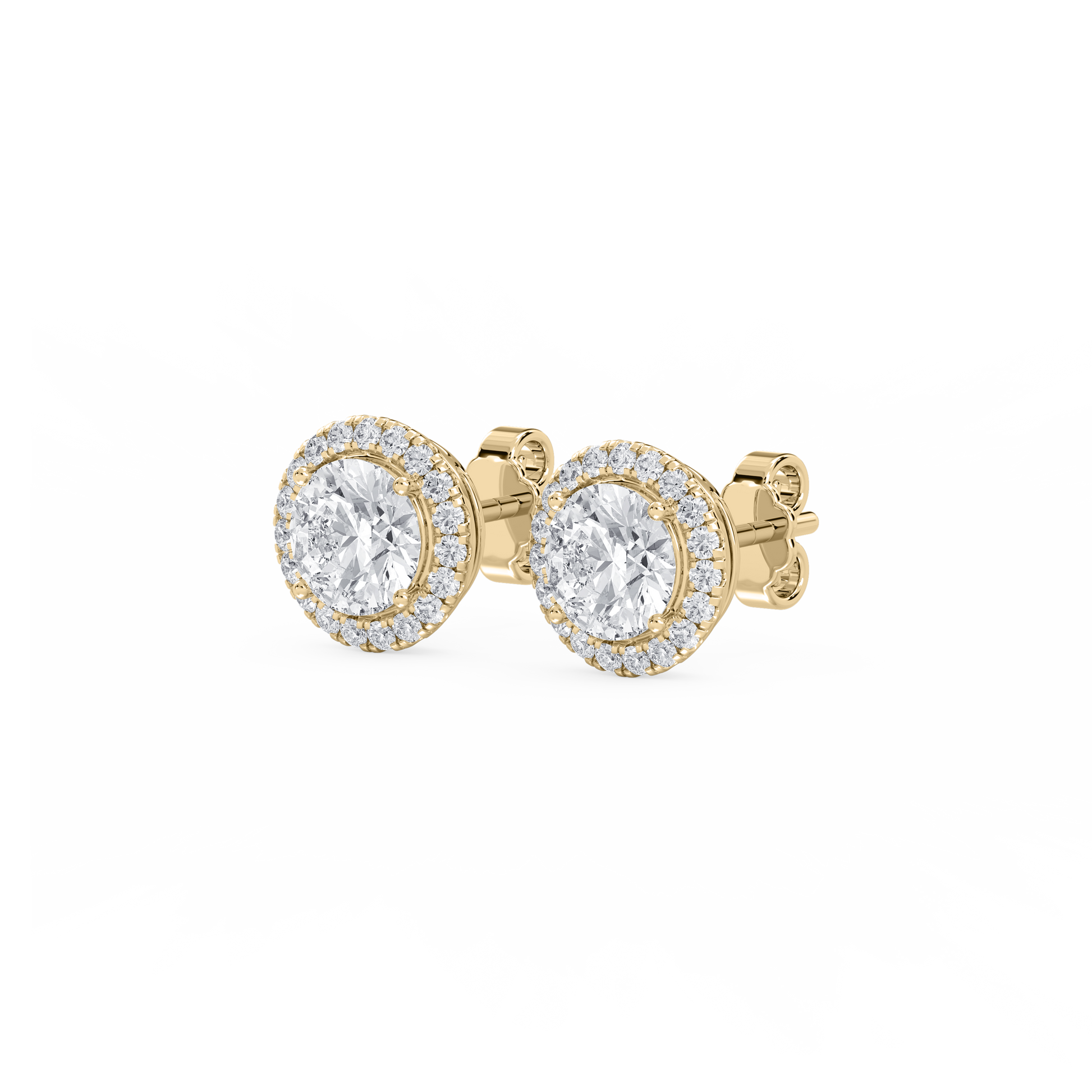 Lovea Pia Ohrstecker – Rundschliff – Gelbgold