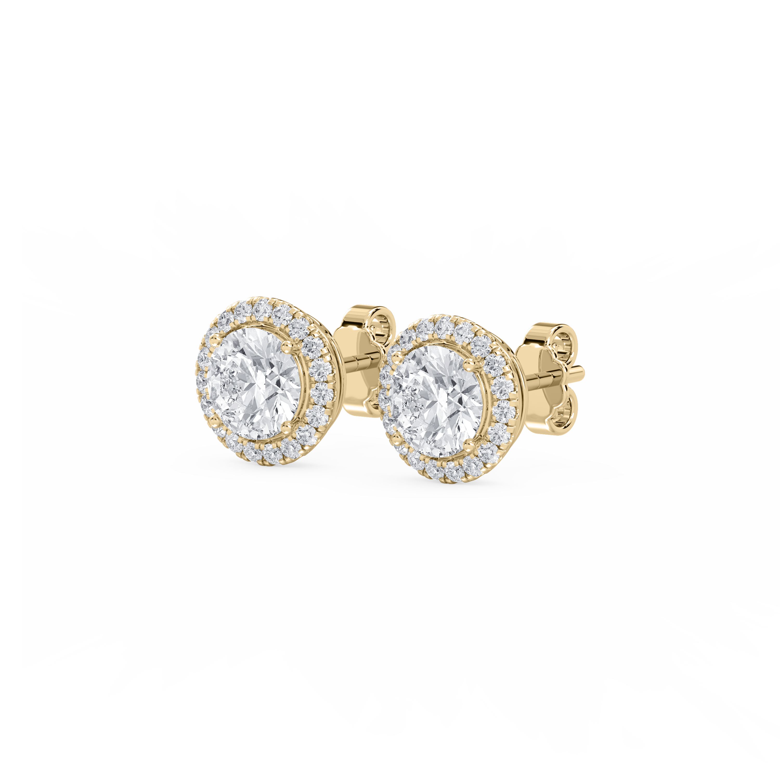 Lovea Pia Ohrstecker – Rundschliff – Gelbgold