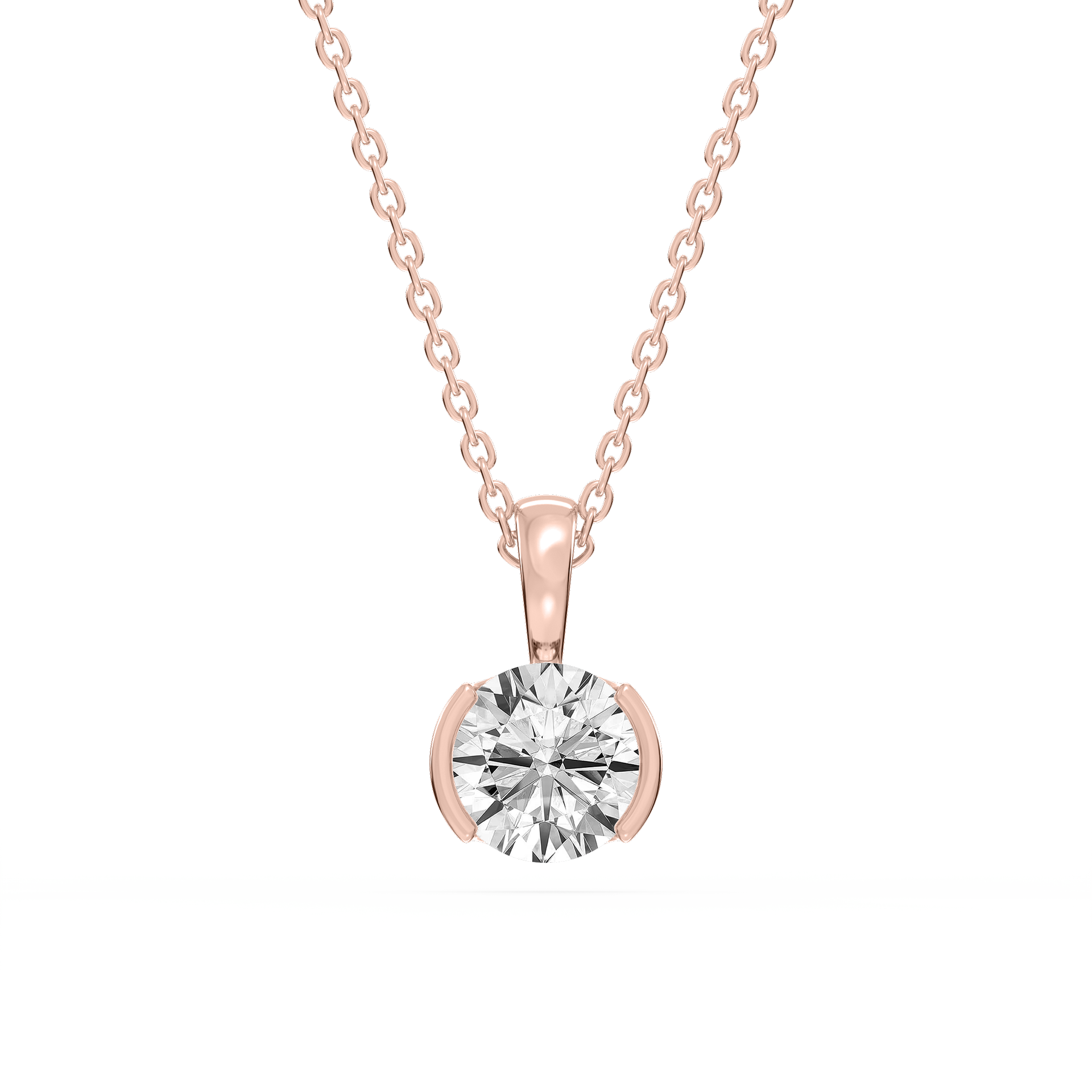Lovea Hedda Anhänger – Rundschliff – Roségold