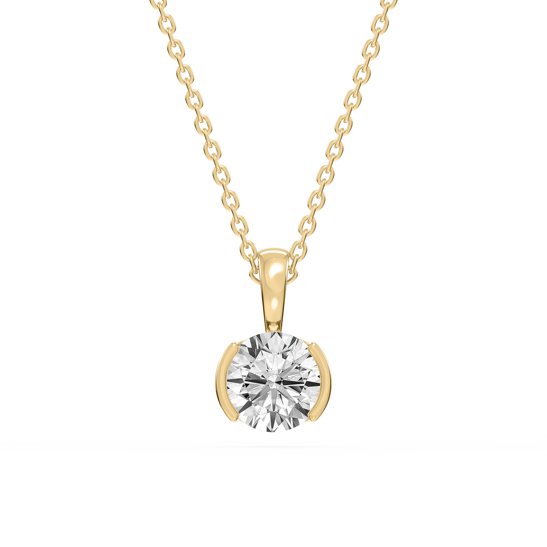Lovea Hedda Anhänger – Rundschliff – Gelbgold