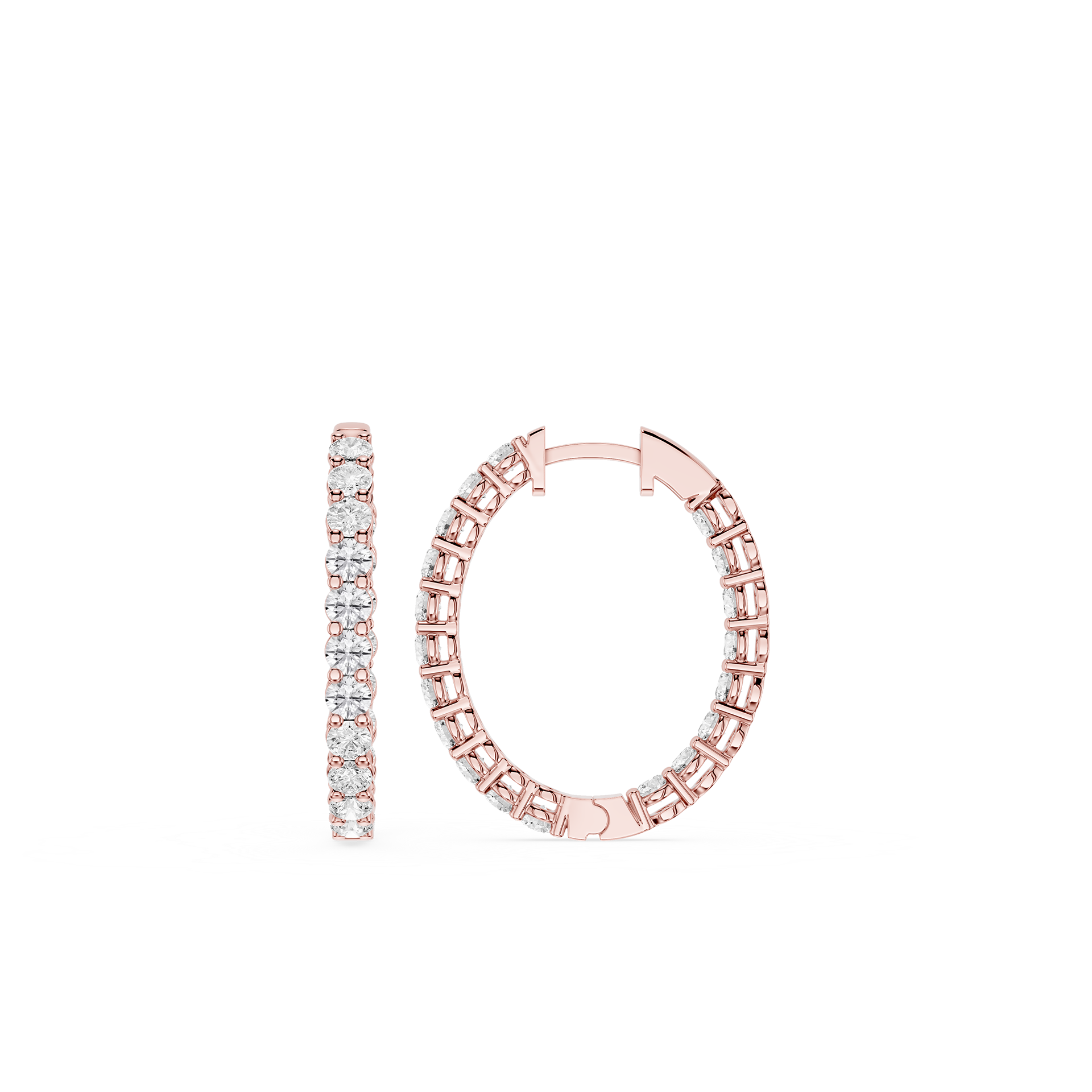 Lovea Mara Creolen – Rundschliff – Roségold