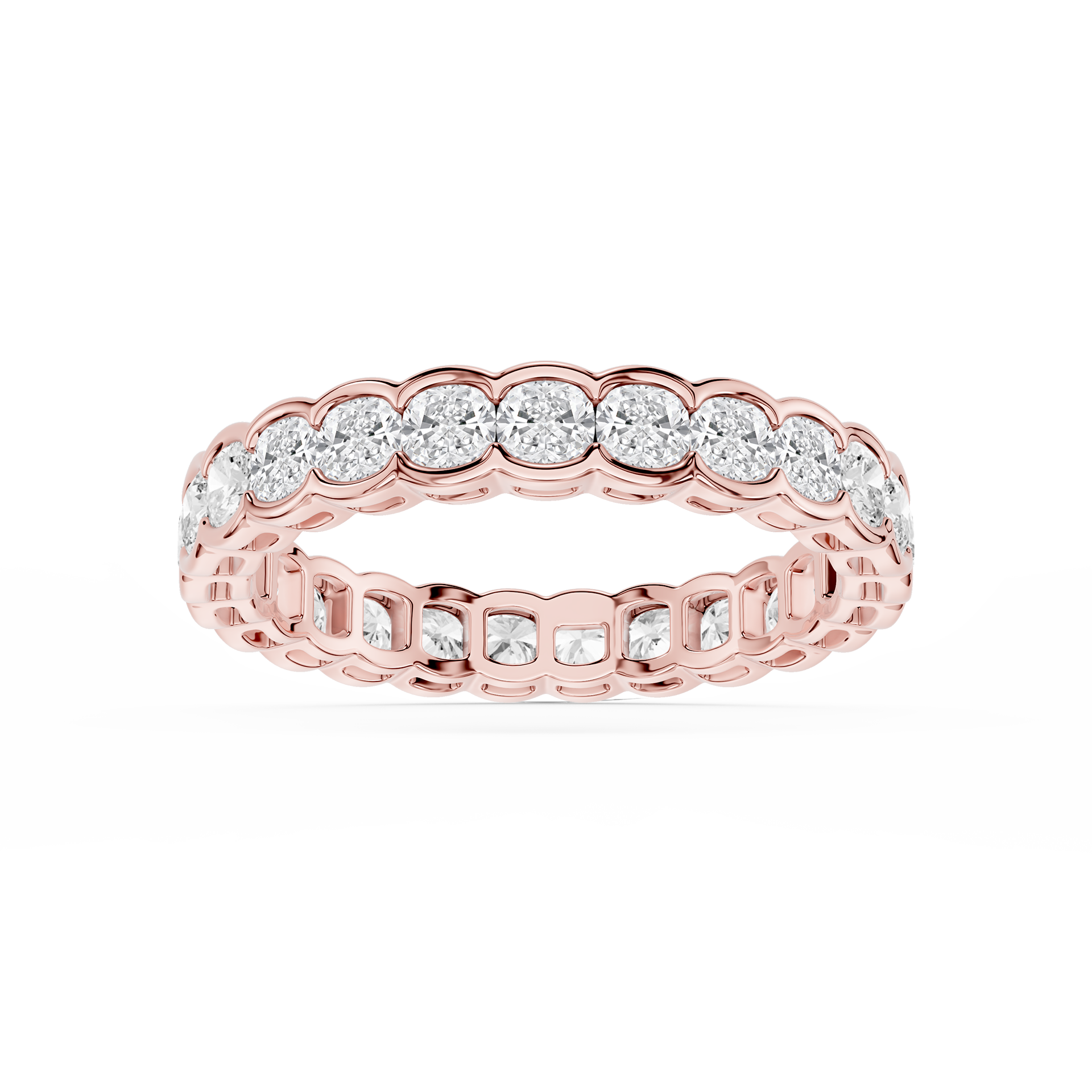 Lovea Paula Eternity Ring Kissenschliff – Roségold