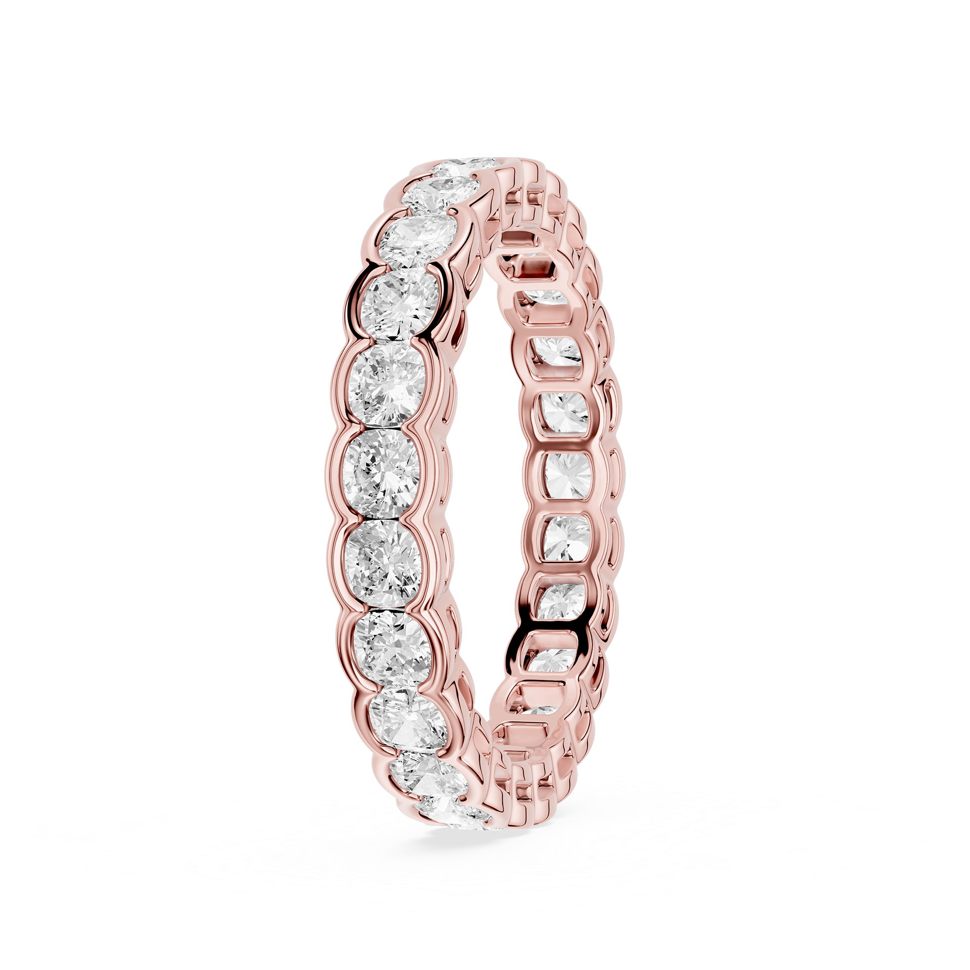 Lovea Paula Eternity Ring Kissenschliff – Roségold