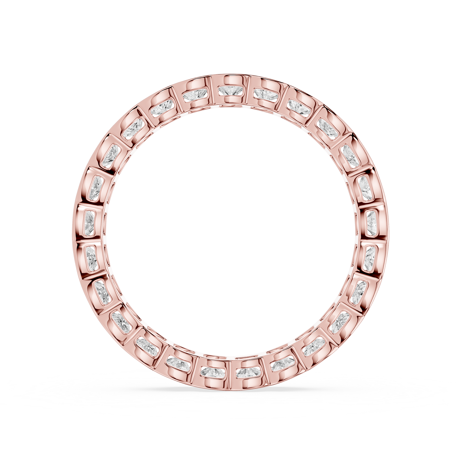 Lovea Paula Eternity Ring Kissenschliff – Roségold