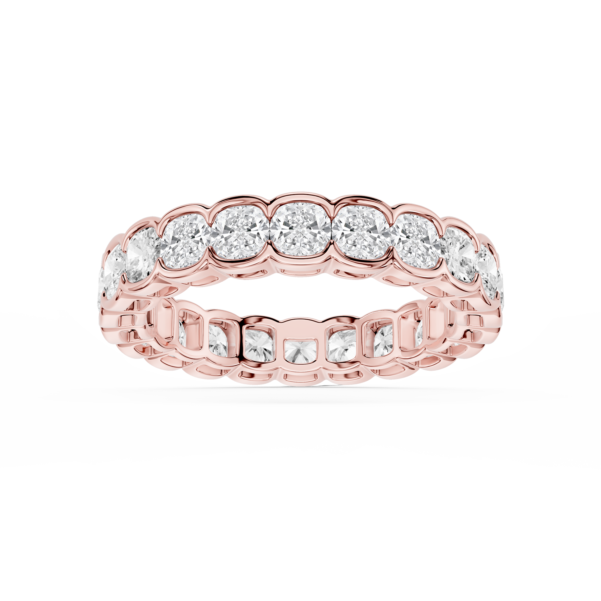 Lovea Paula Eternity Ring Kissenschliff – Roségold