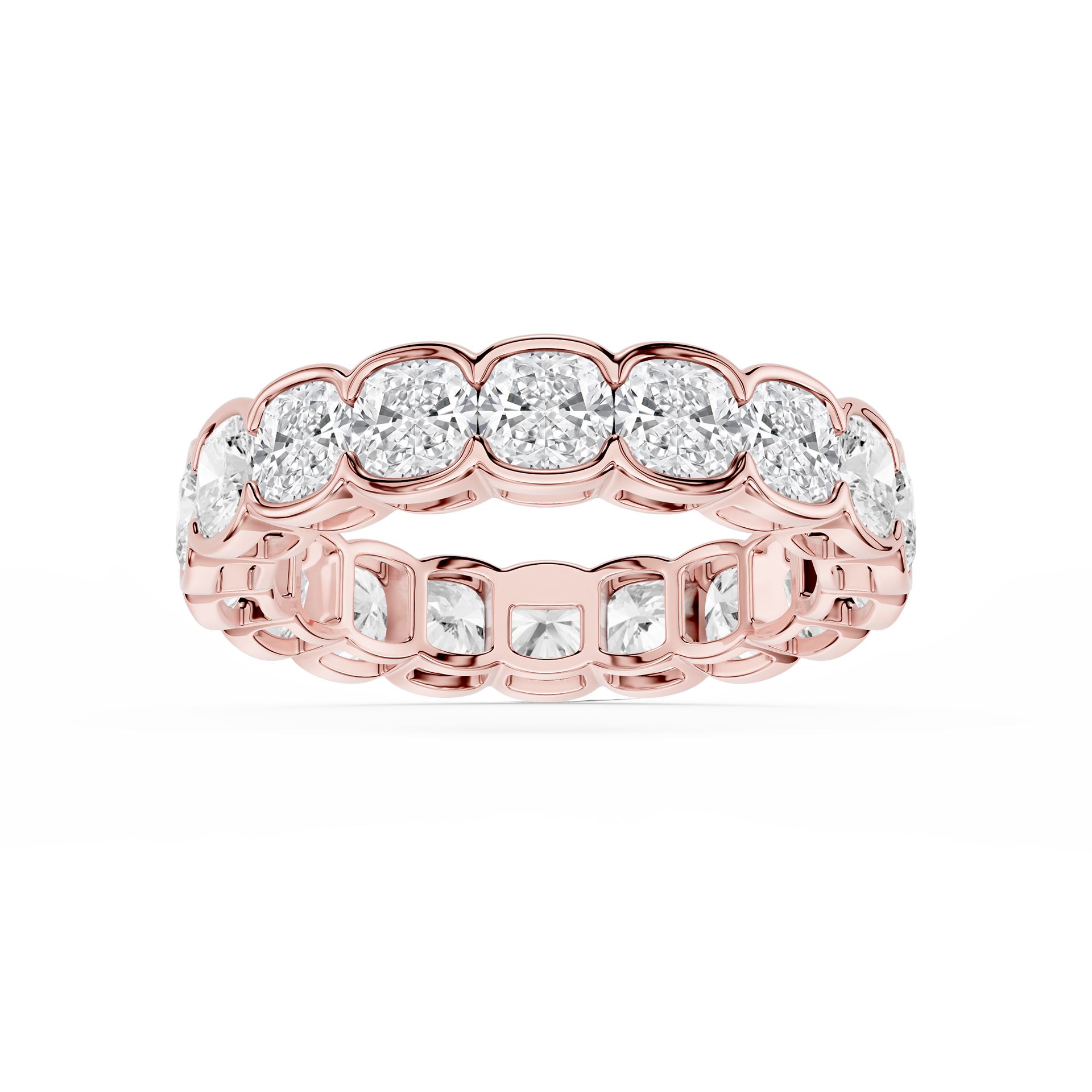 Lovea Paula Eternity Ring Kissenschliff – Roségold