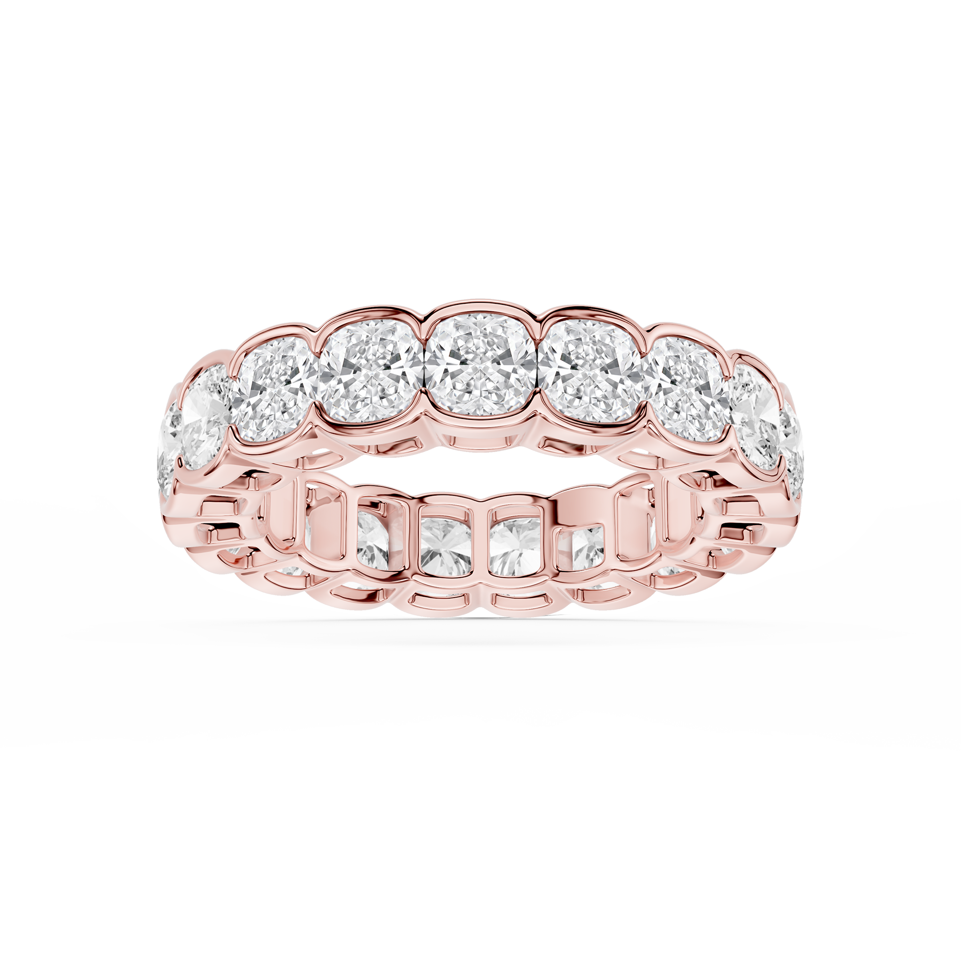 Lovea Paula Eternity Ring Kissenschliff – Roségold