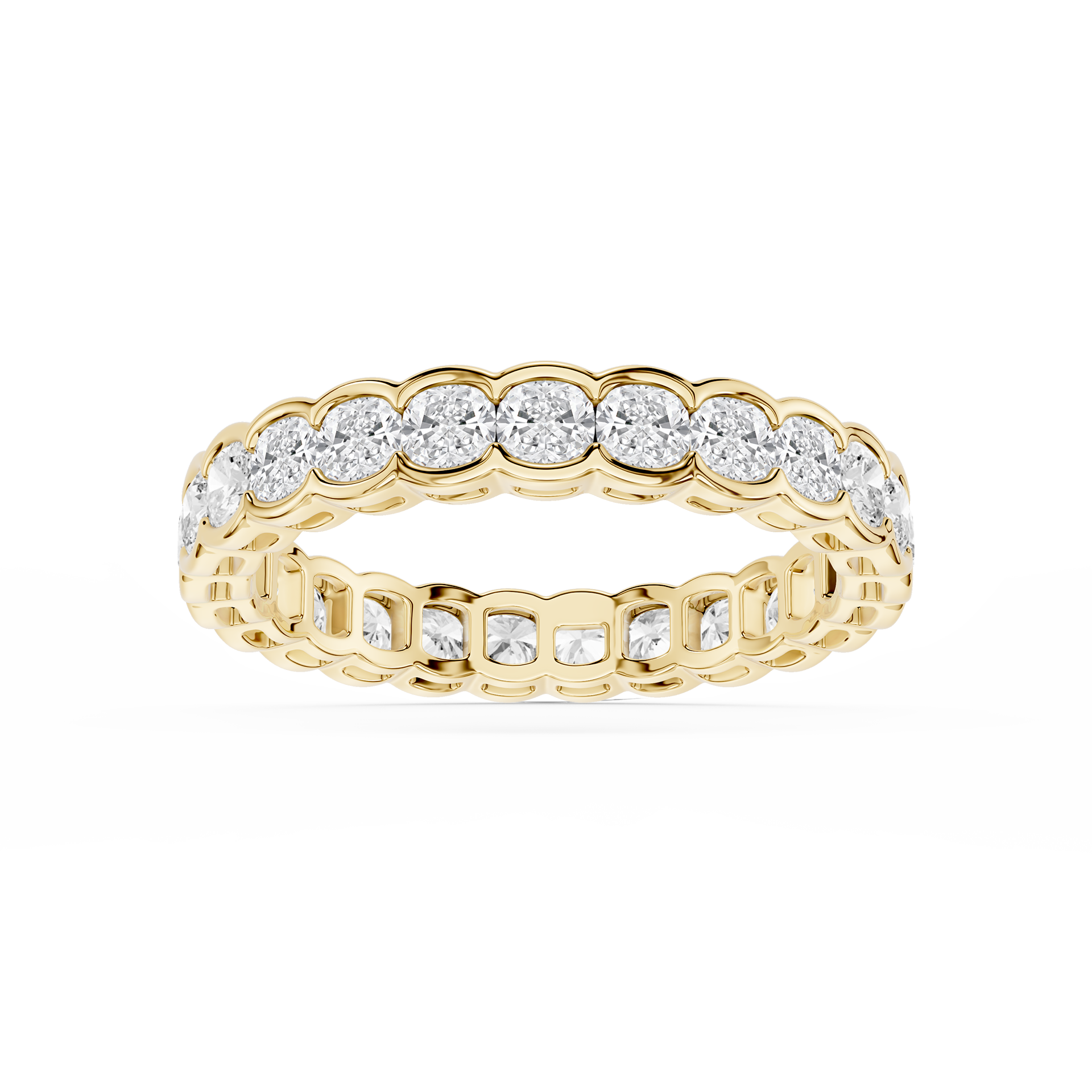 Lovea Paula Eternity Ring Kissenschliff – Gelbgold