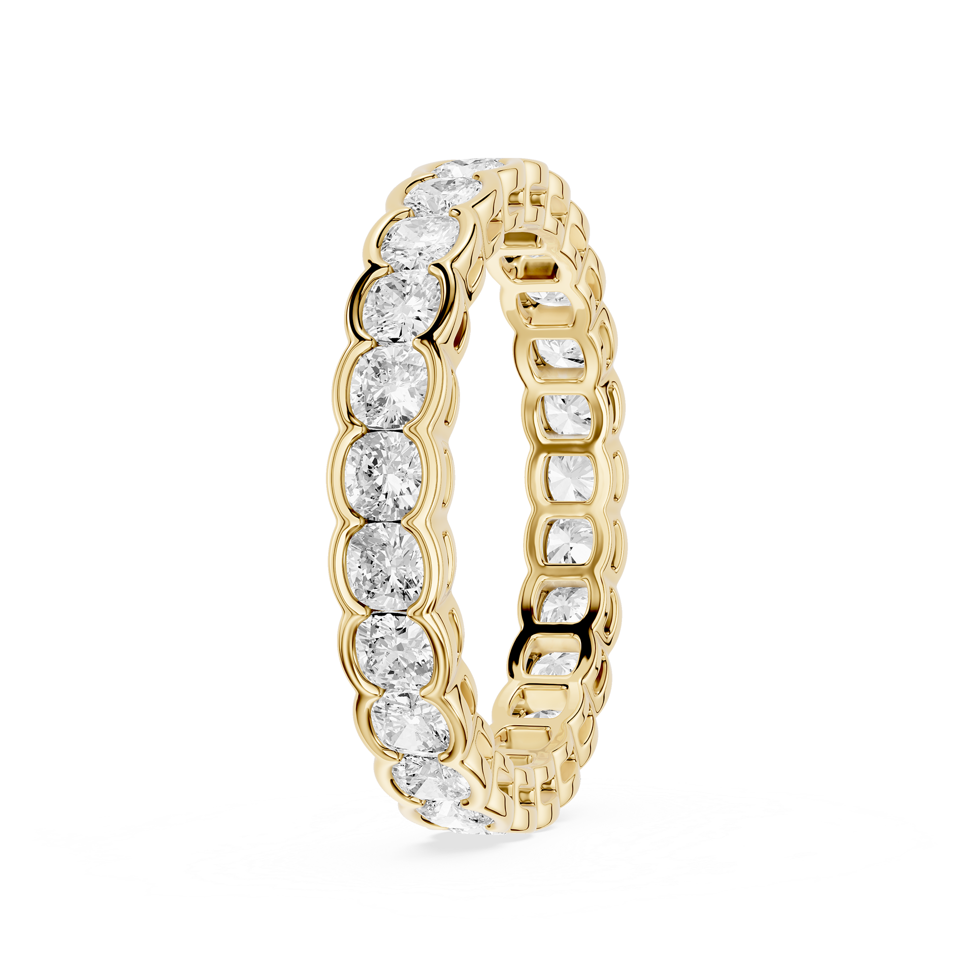 Lovea Paula Eternity Ring Kissenschliff – Gelbgold