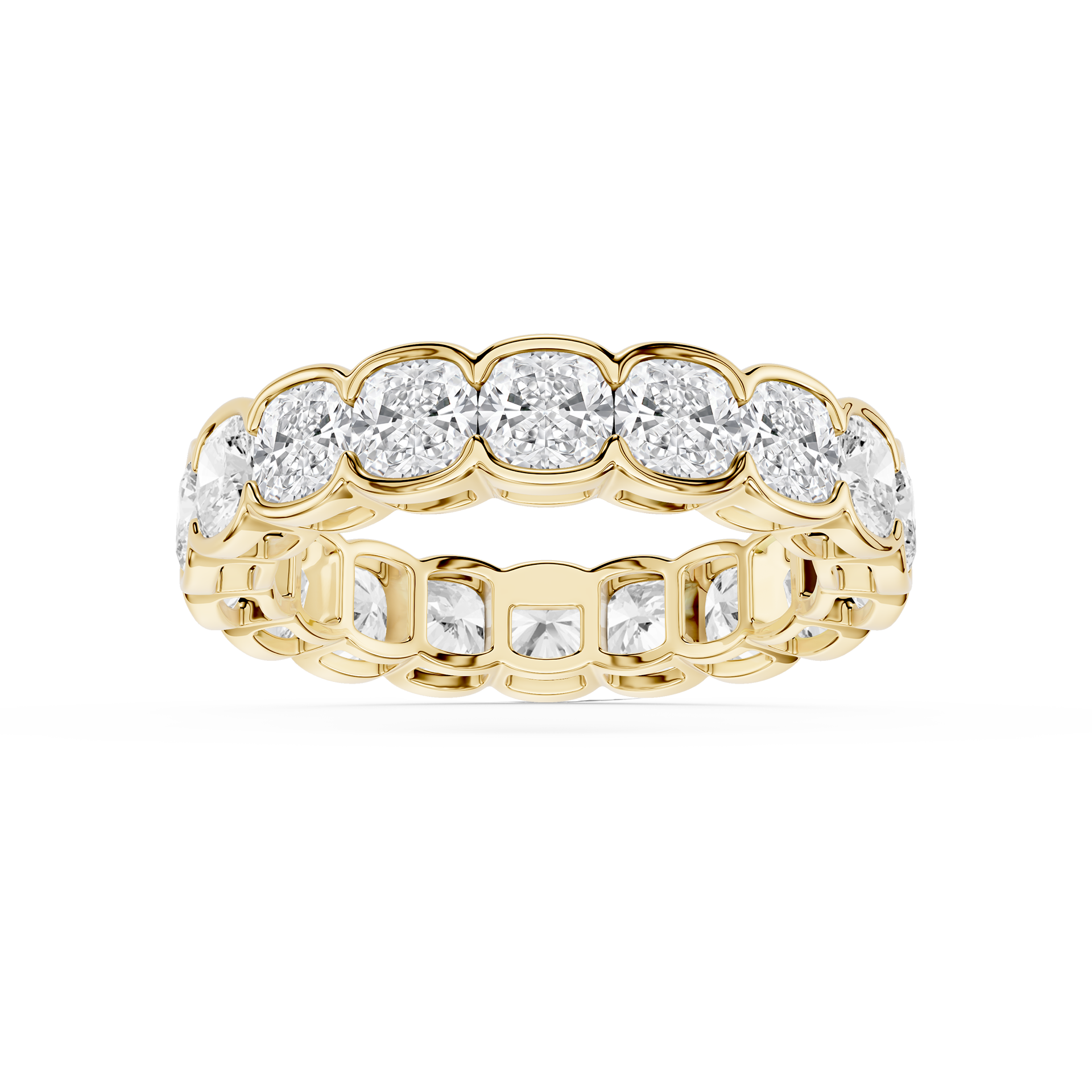 Lovea Paula Eternity Ring Kissenschliff – Gelbgold
