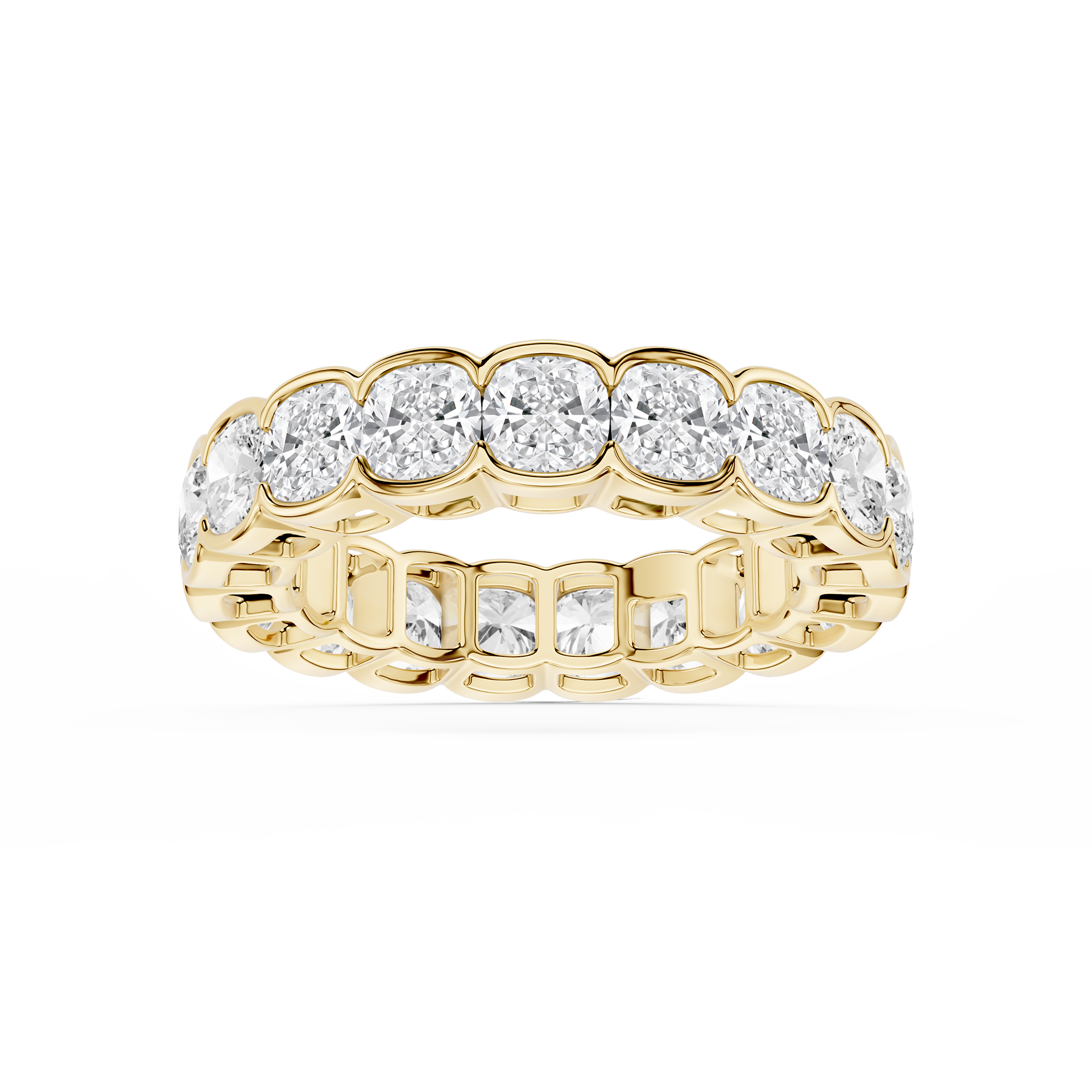 Lovea Paula Eternity Ring Kissenschliff – Gelbgold