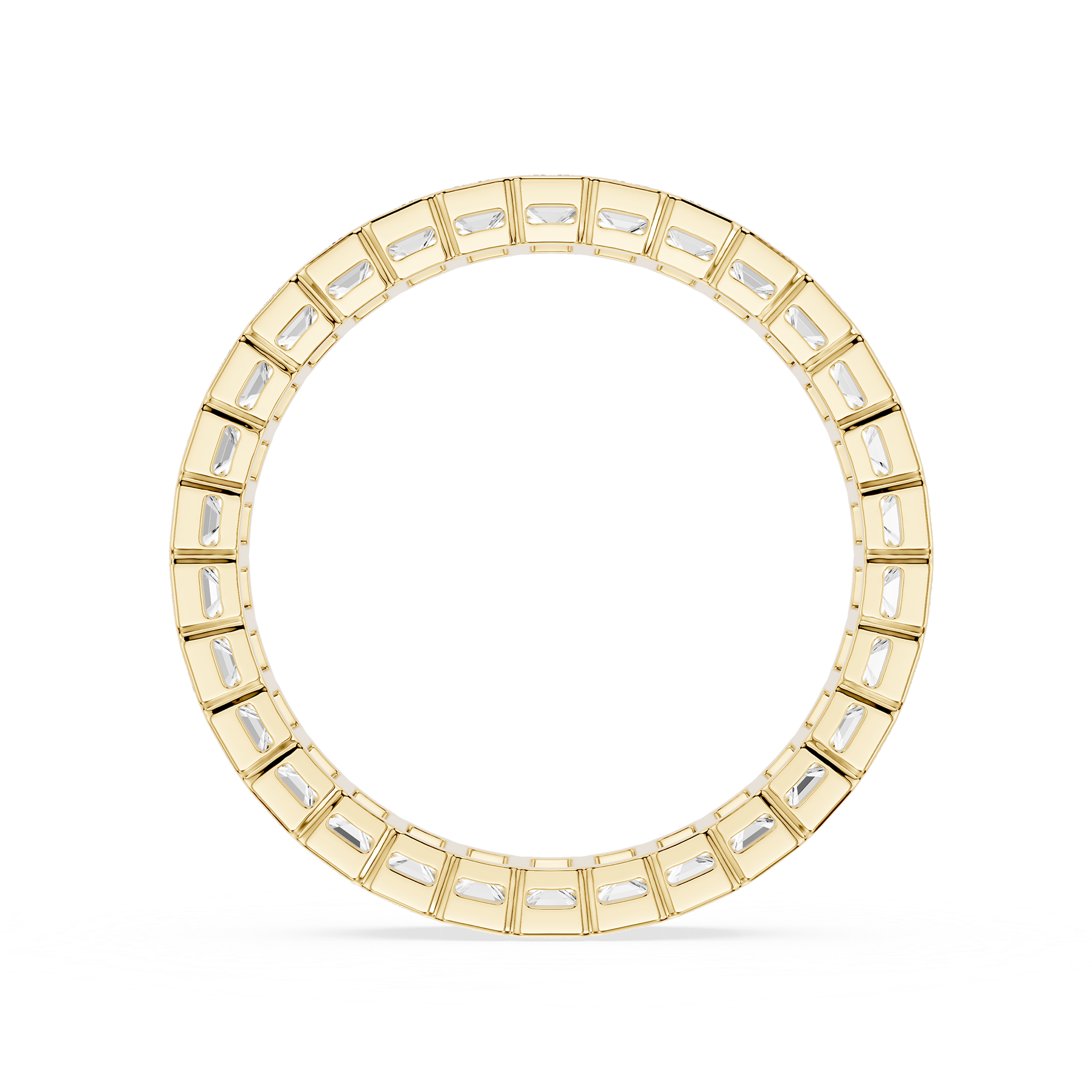 Lovea Paula Eternity Ring Smaragdschliff – Gelbgold