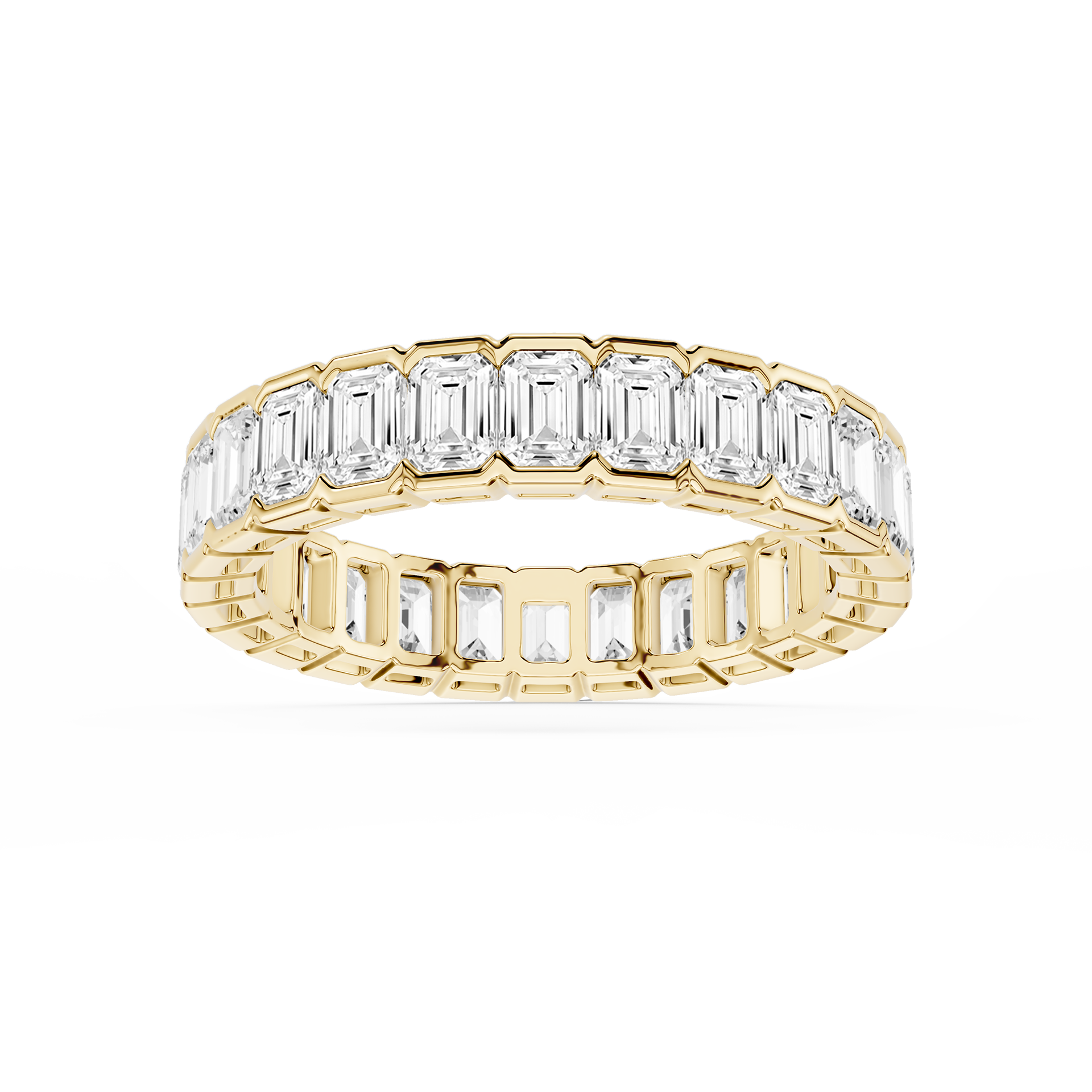 Lovea Paula Eternity Ring Smaragdschliff – Gelbgold