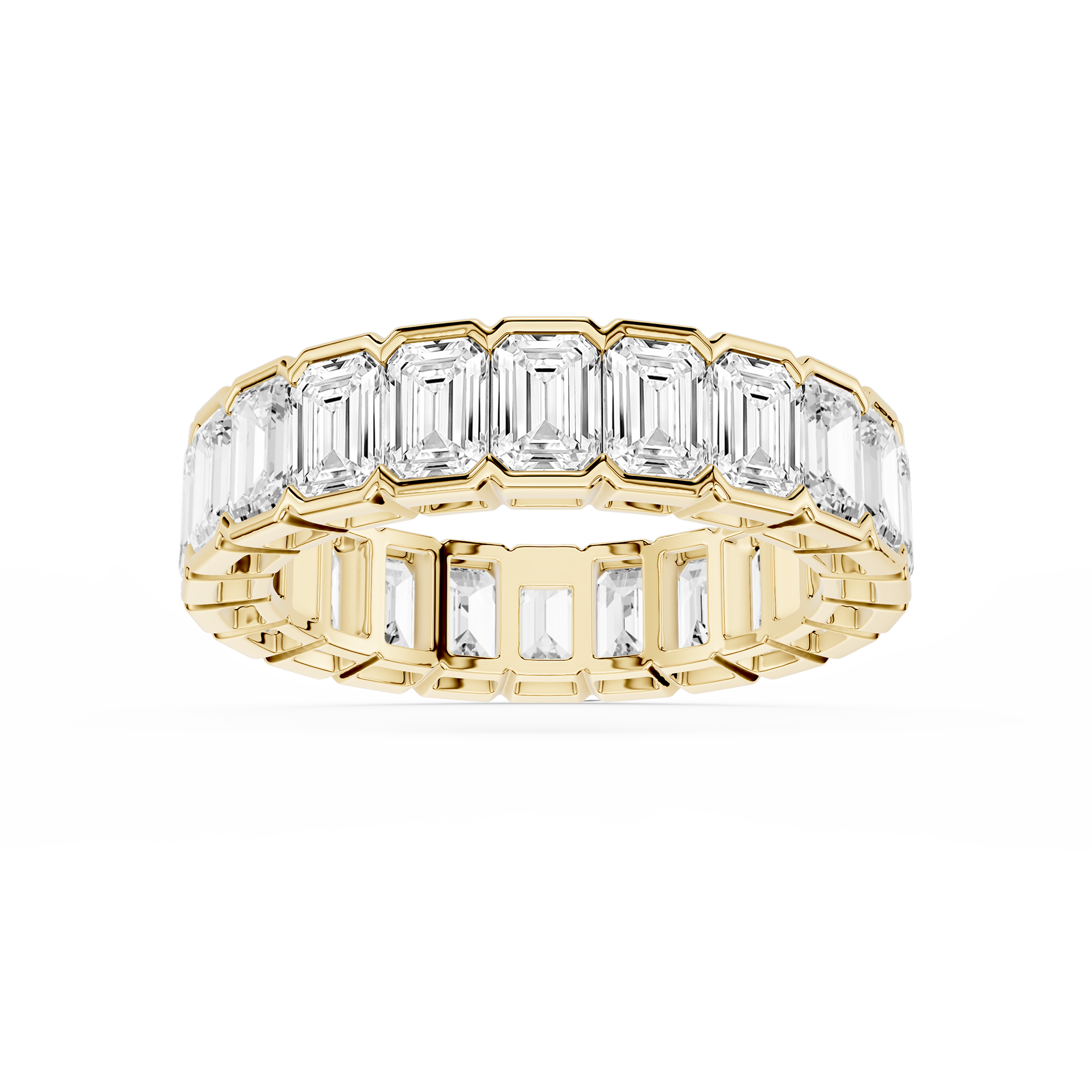 Lovea Paula Eternity Ring Smaragdschliff – Gelbgold