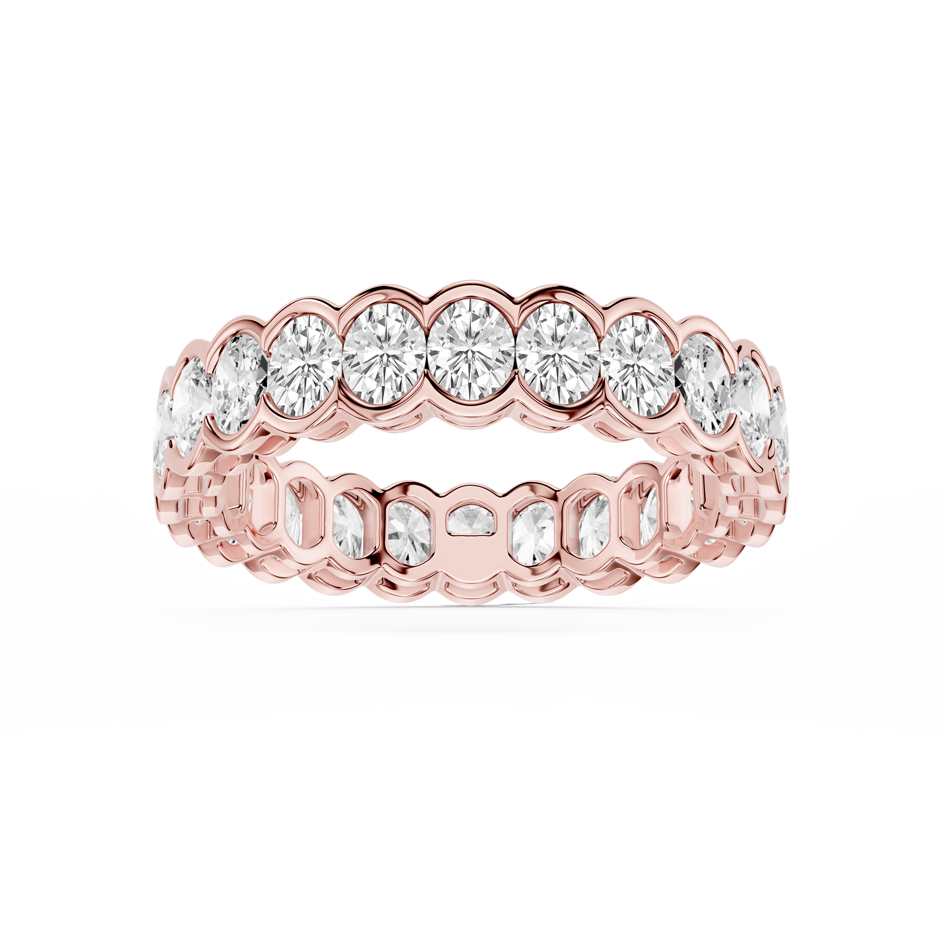 Lovea Paula Eternity Ring Ovalschliff – Roségold
