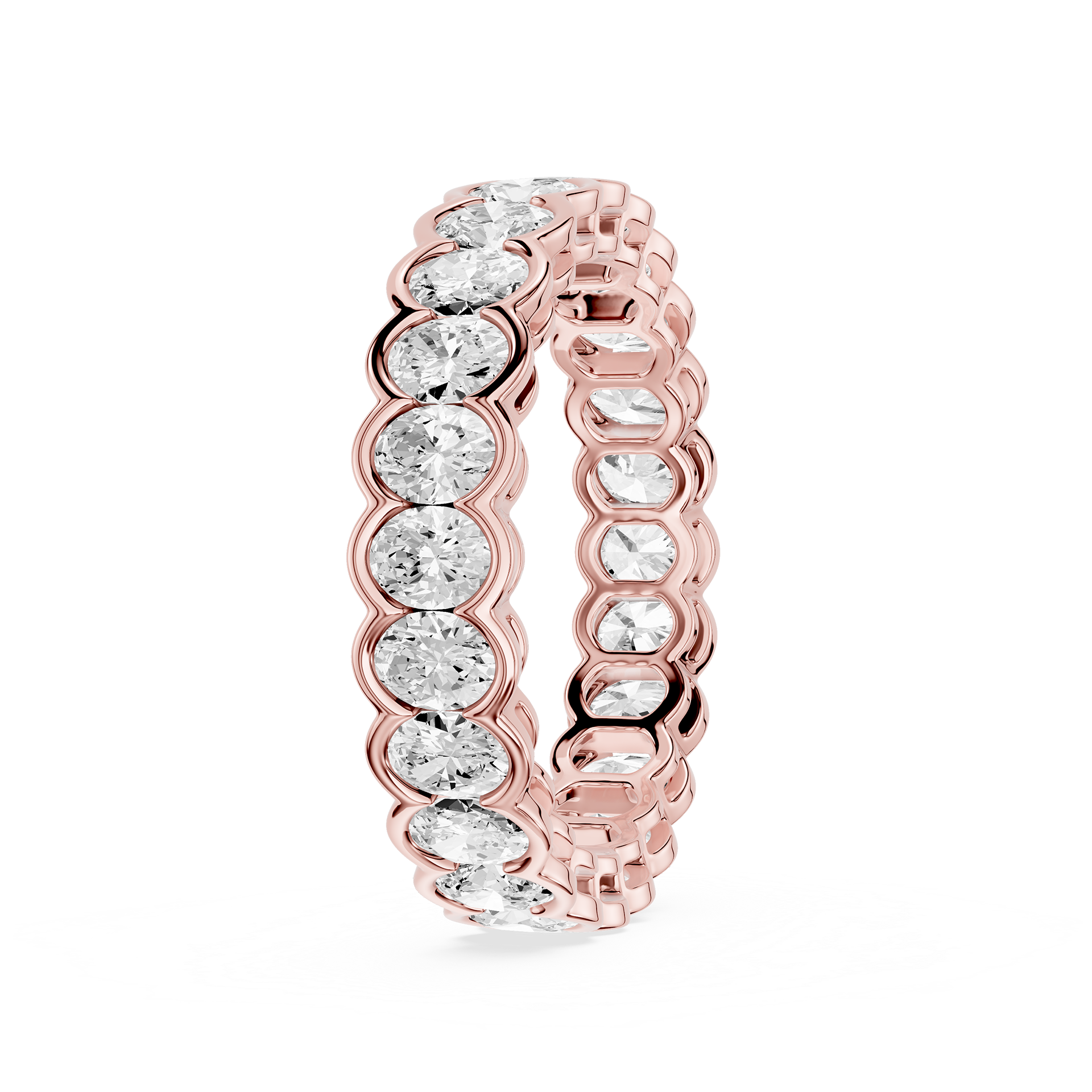 Lovea Paula Eternity Ring Ovalschliff – Roségold