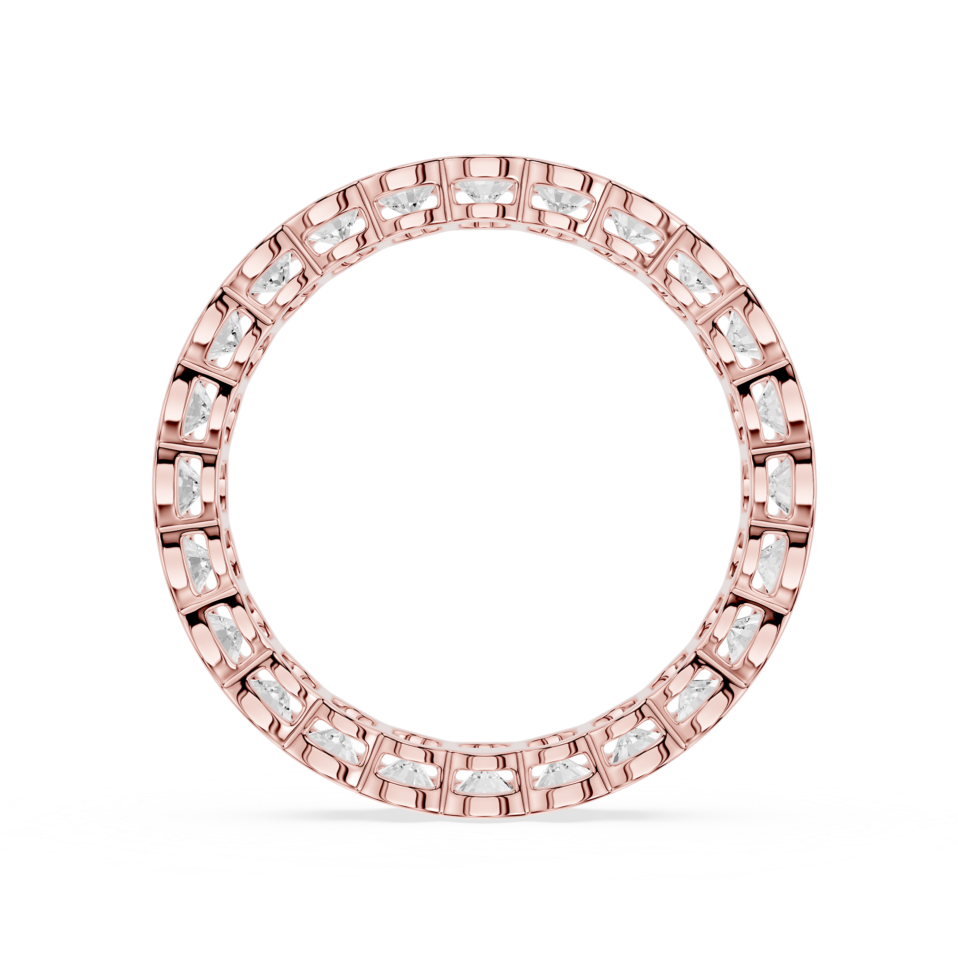 Lovea Paula Eternity Ring Ovalschliff – Roségold