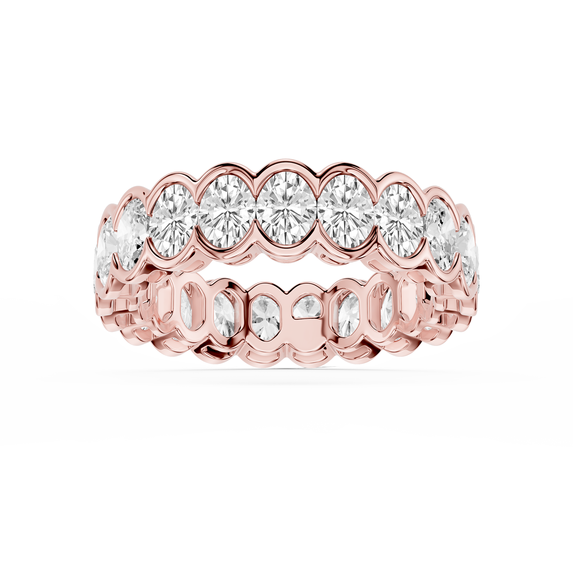 Lovea Paula Eternity Ring Ovalschliff – Roségold