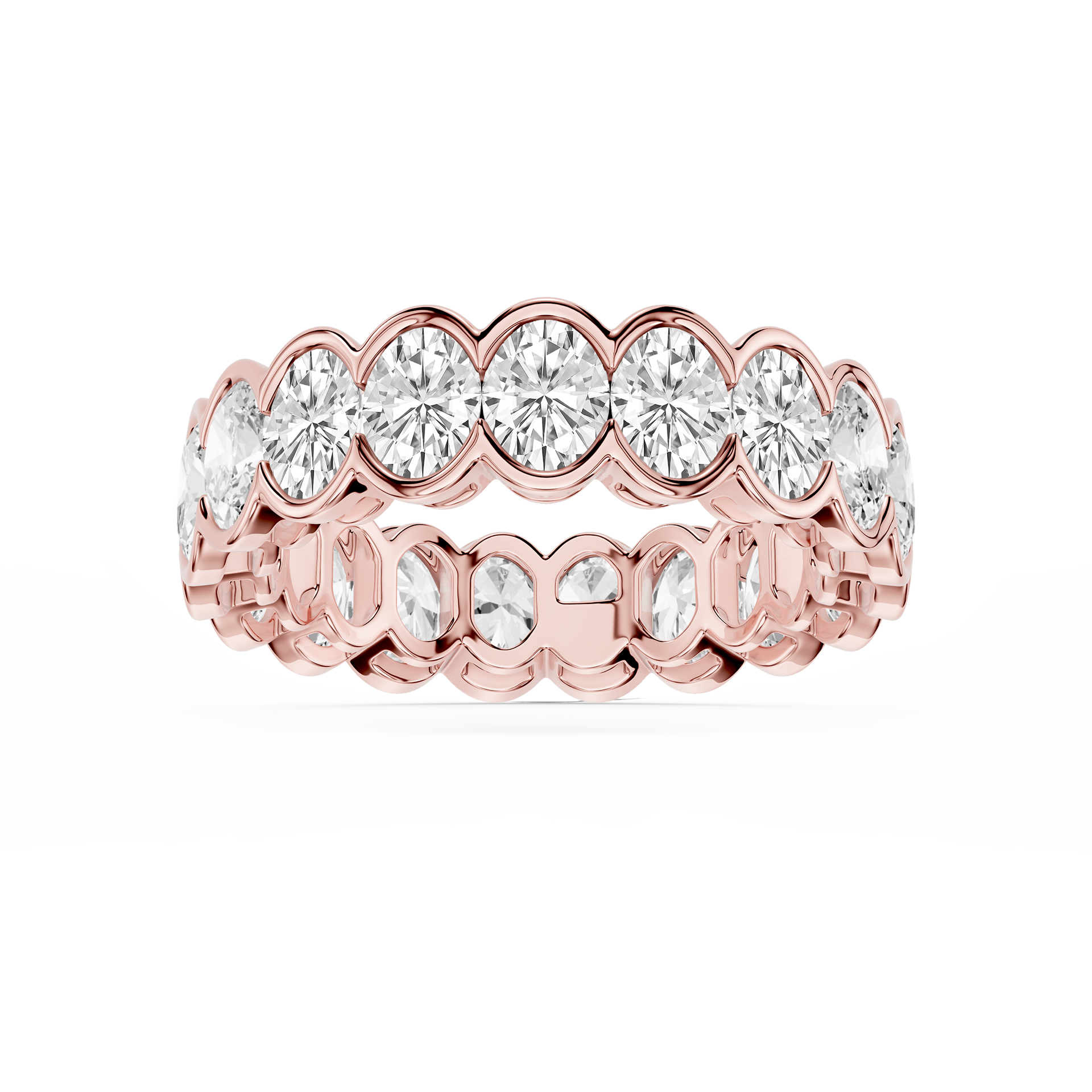 Lovea Paula Eternity Ring Ovalschliff – Roségold