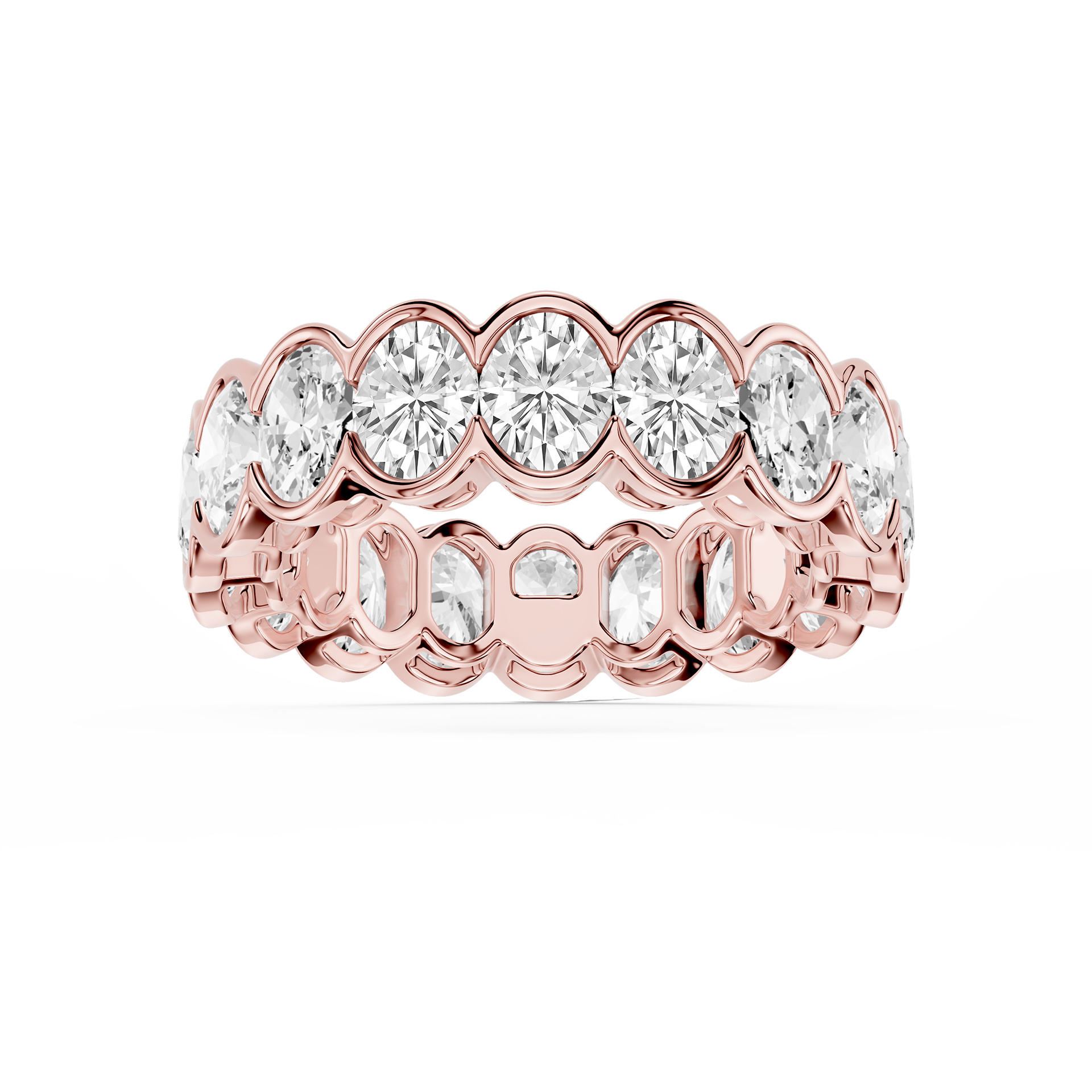 Lovea Paula Eternity Ring Ovalschliff – Roségold