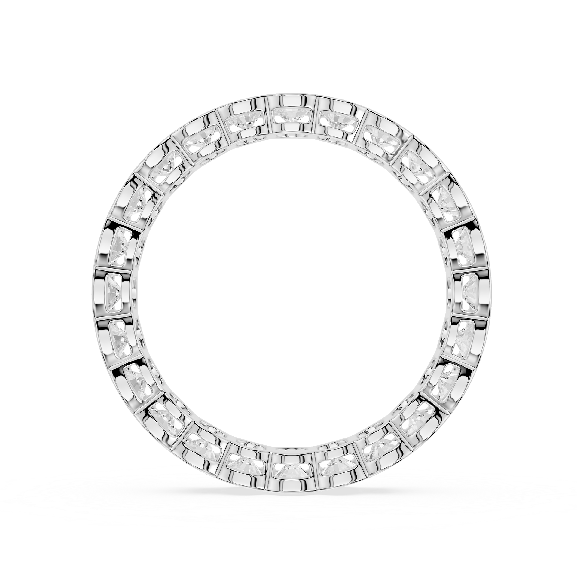 Lovea Paula Eternity Ring Ovalschliff – Weißgold