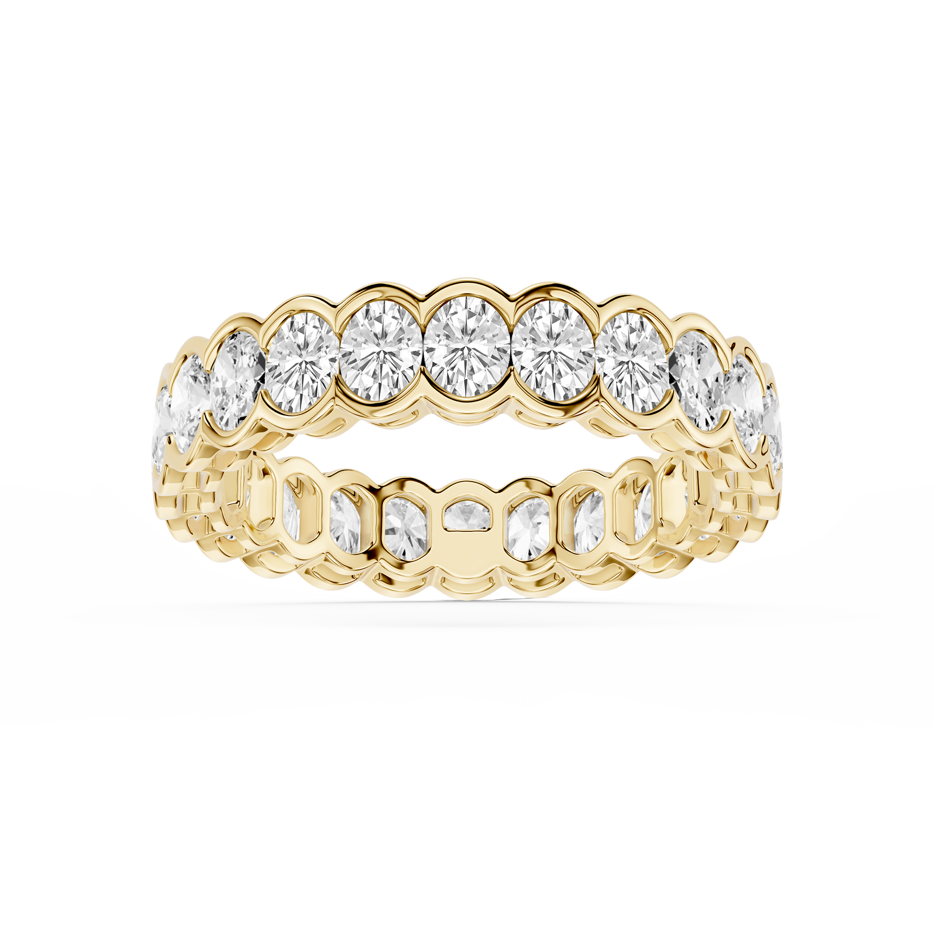 Lovea Paula Eternity Ring Ovalschliff – Gelbgold