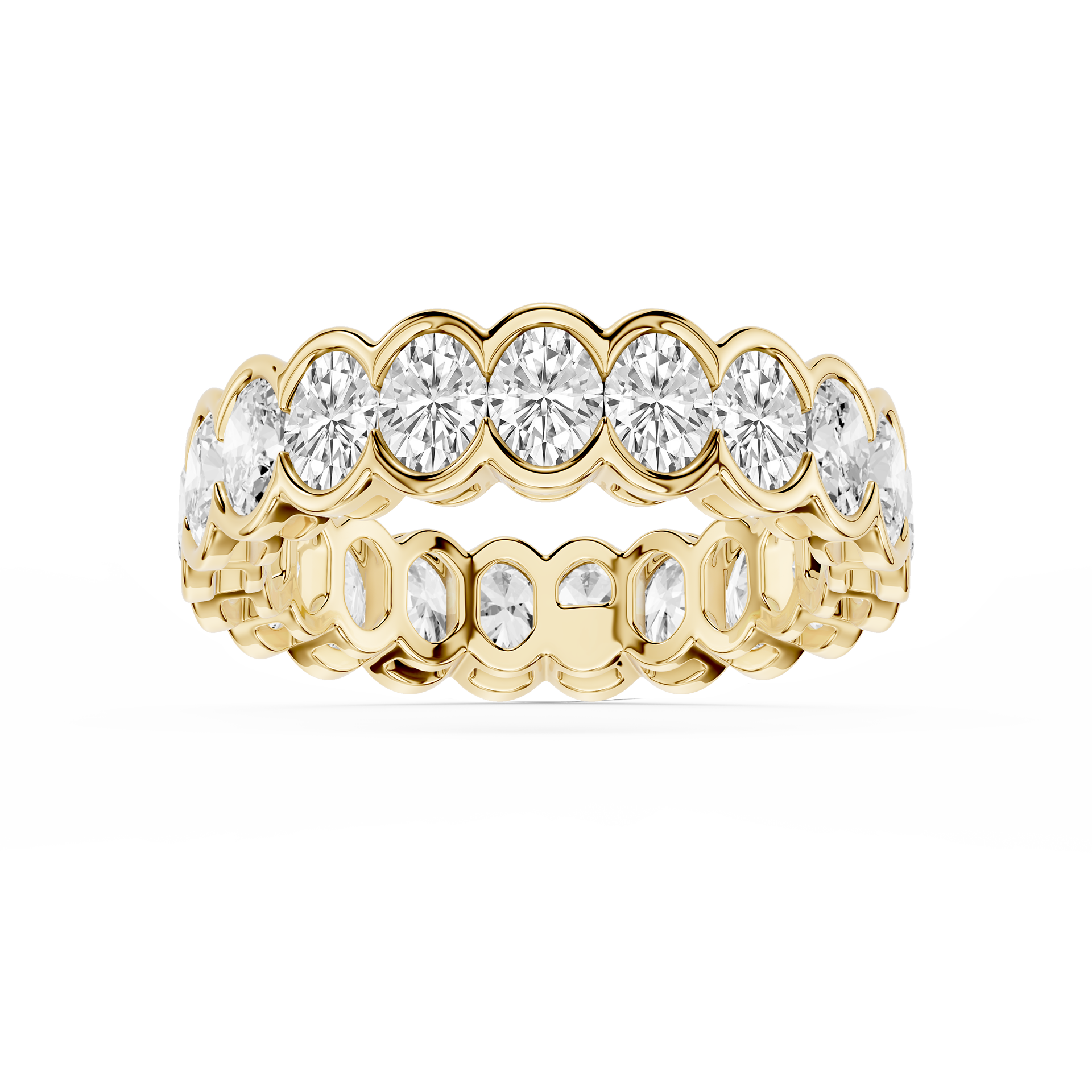 Lovea Paula Eternity Ring Ovalschliff – Gelbgold