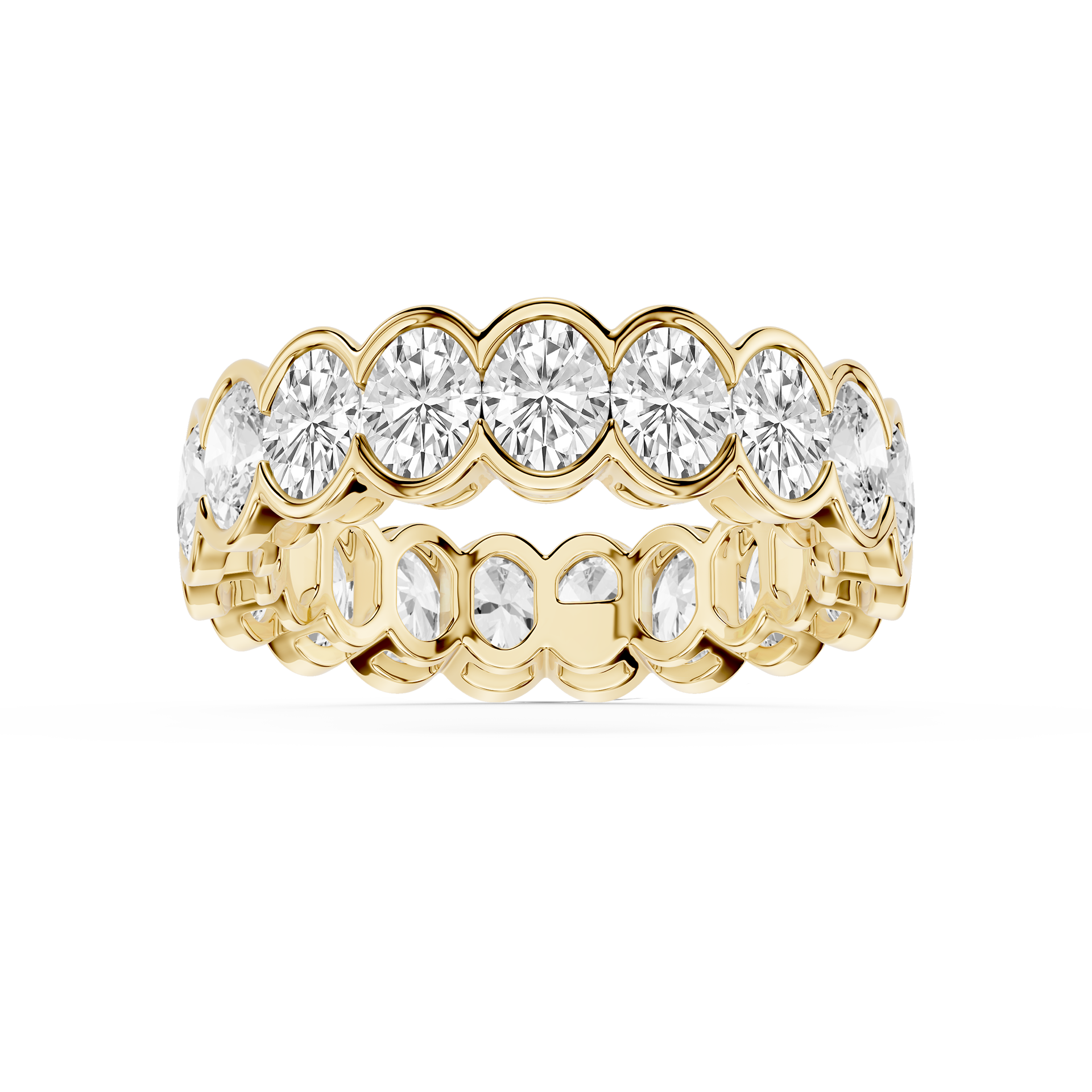 Lovea Paula Eternity Ring Ovalschliff – Gelbgold